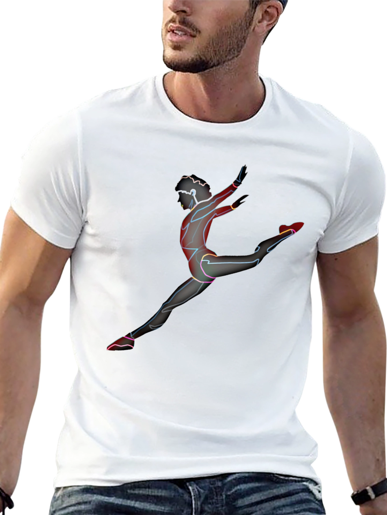 Neon Dancer Black T-Shirt