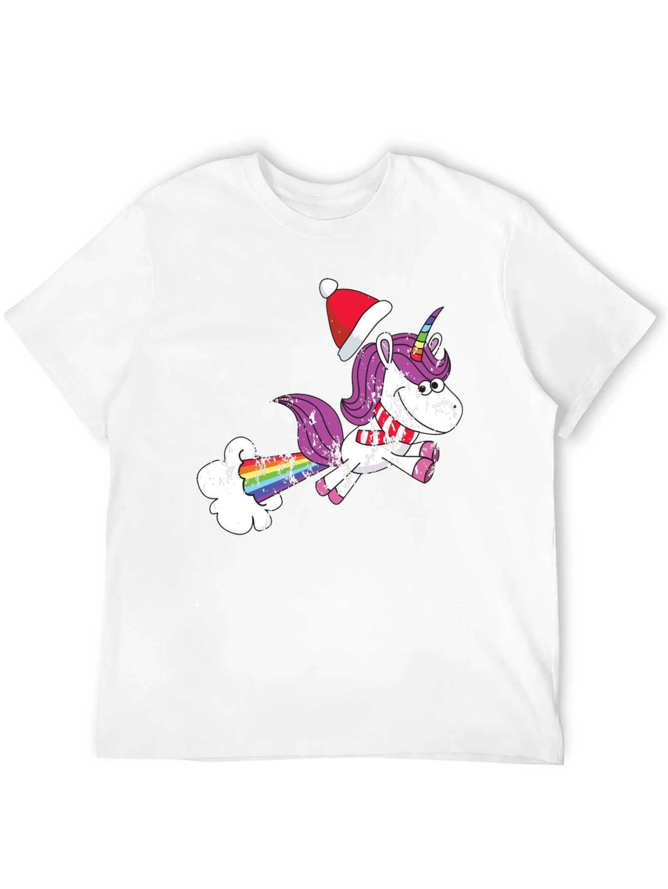 Unicorn Christmas Humor Graphic T-Shirt
