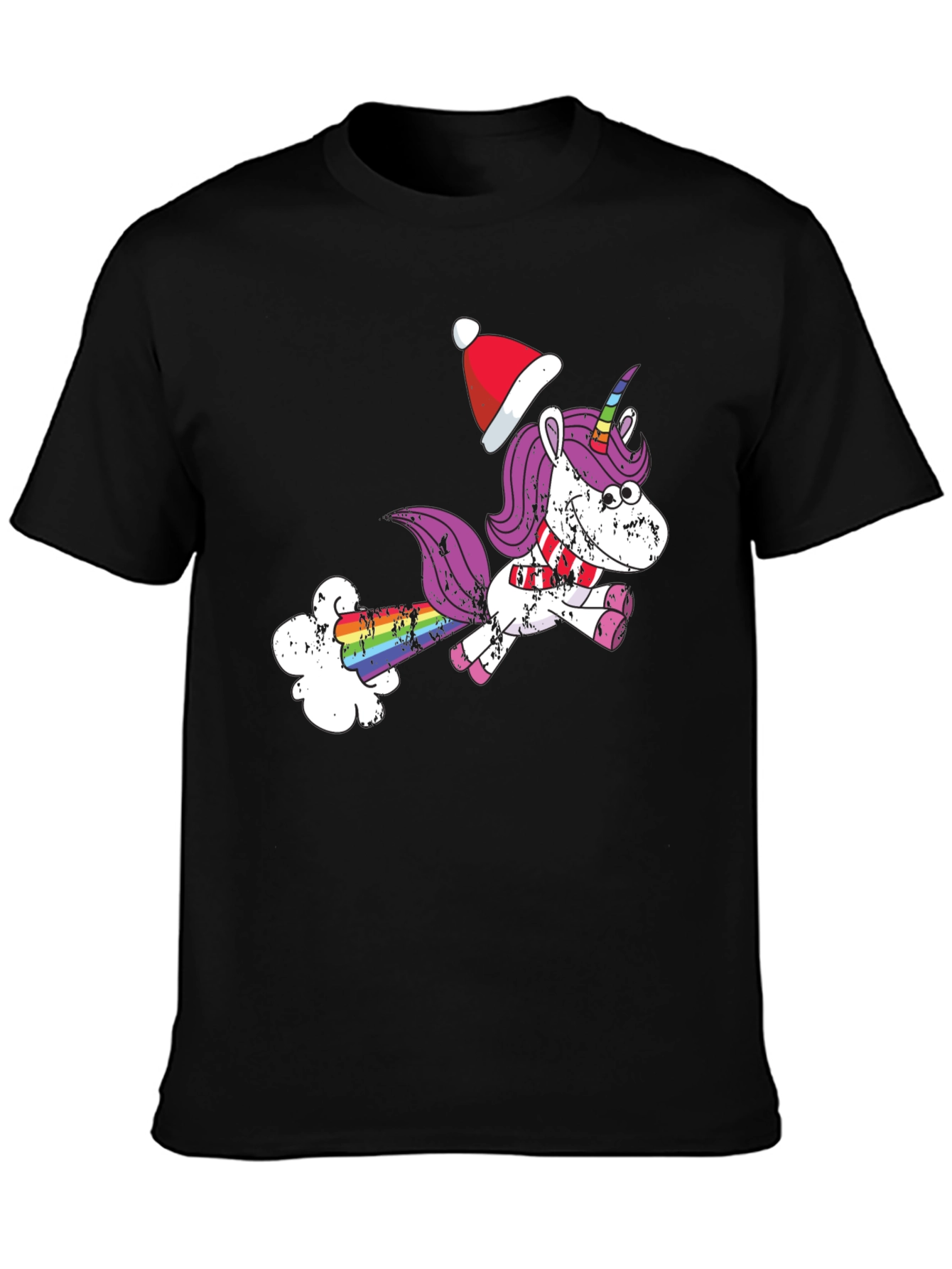 Unicorn Christmas Humor Graphic T-Shirt