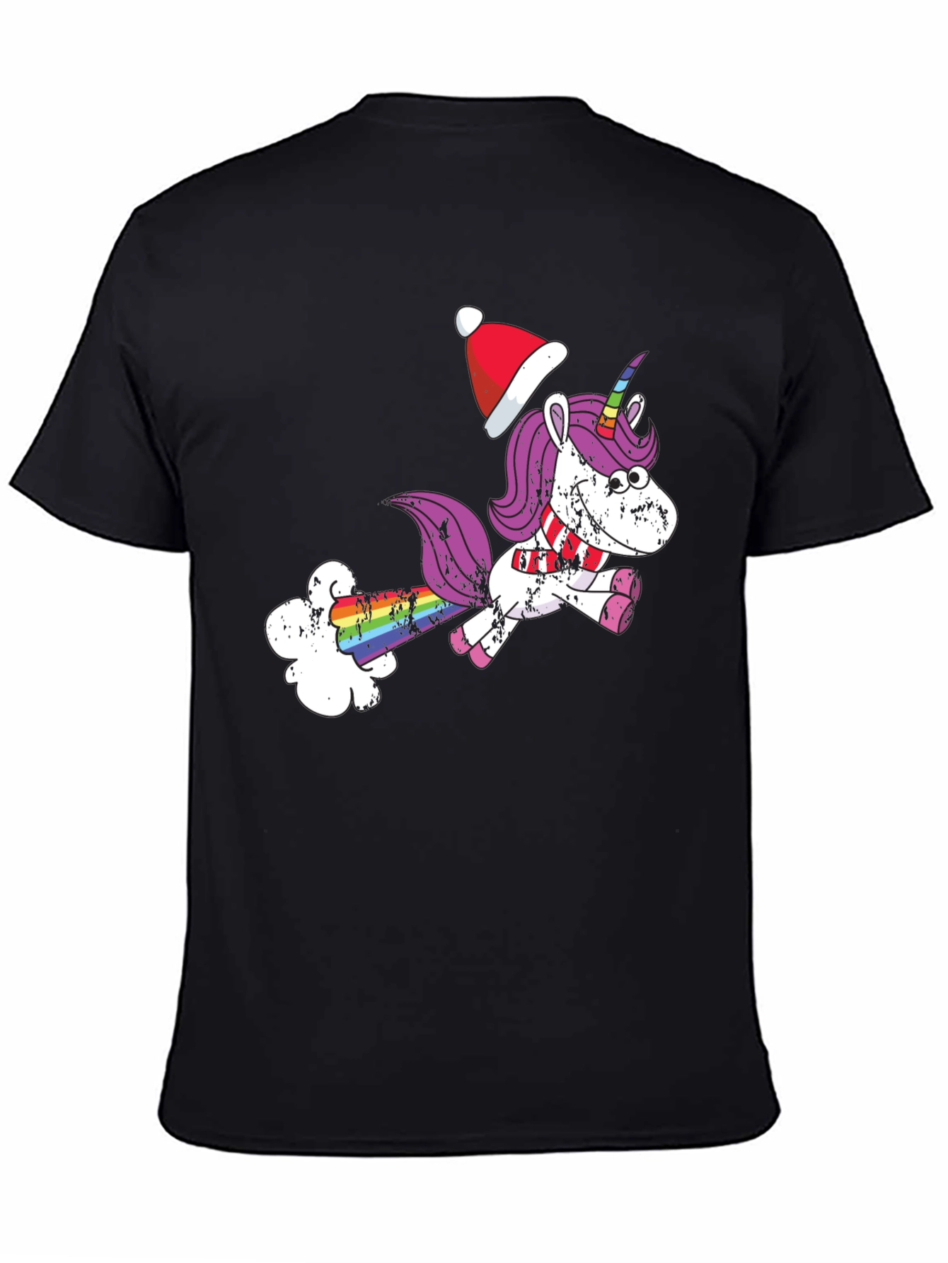 Unicorn Christmas Humor Graphic T-Shirt