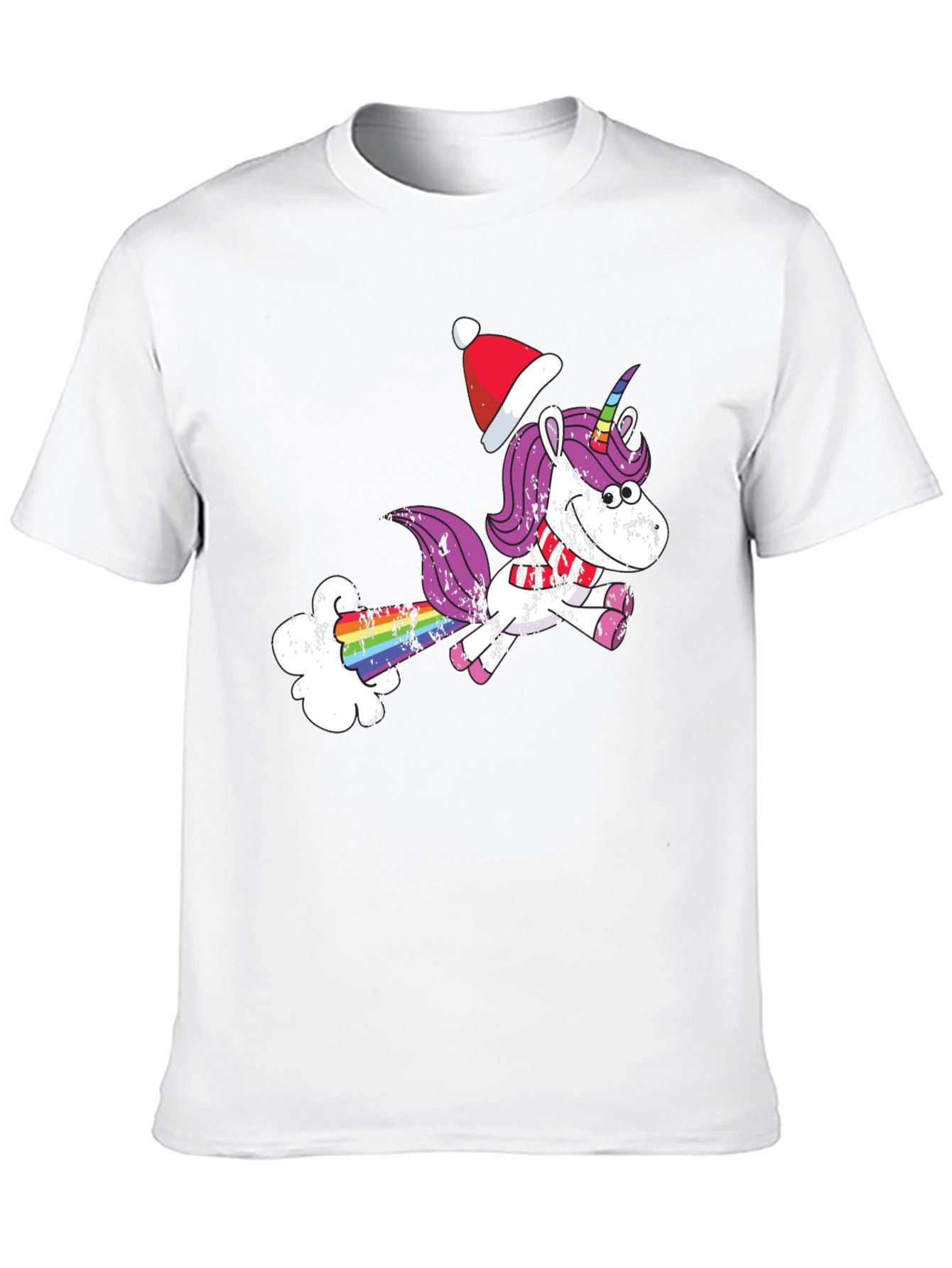 Unicorn Christmas Humor Graphic T-Shirt