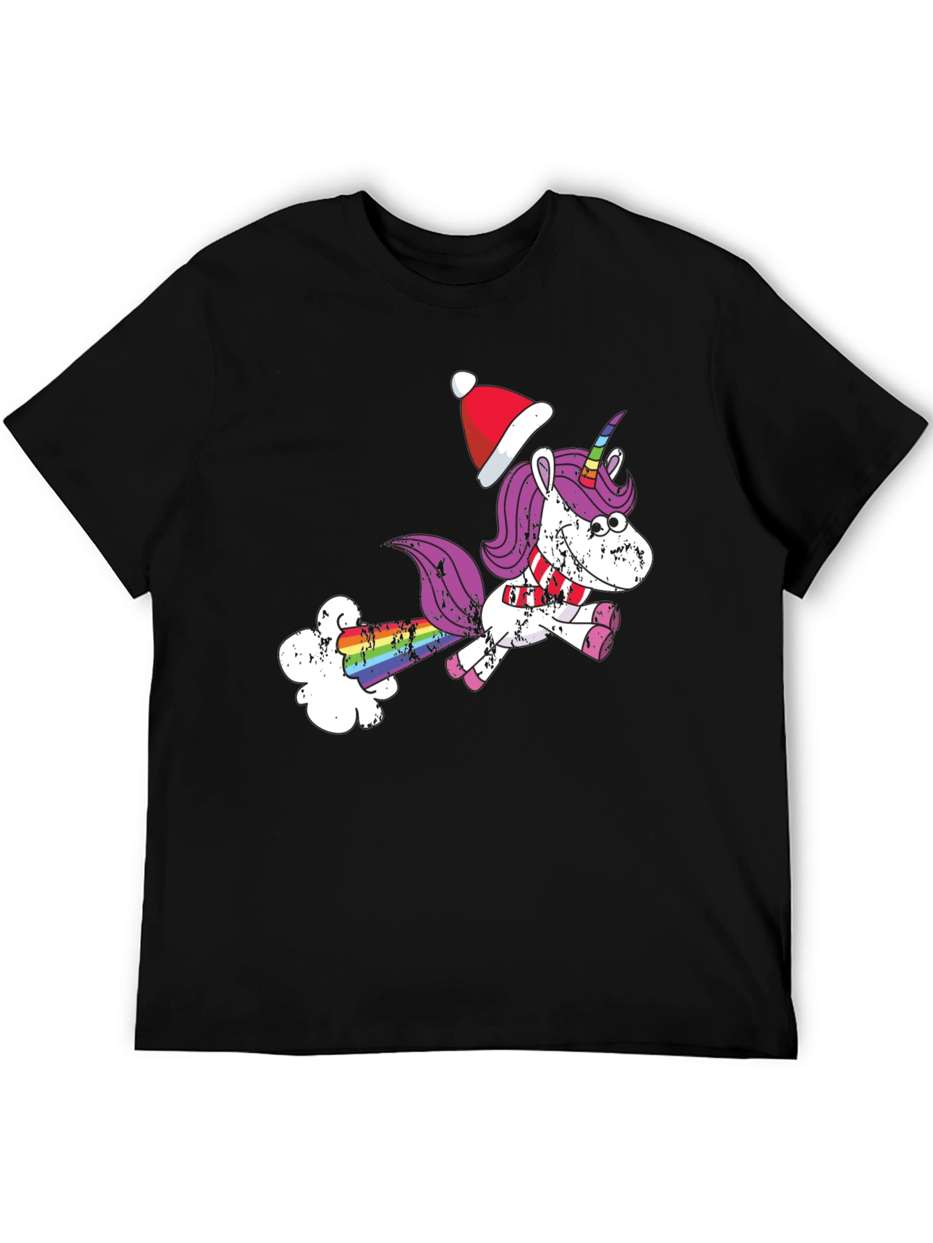 Unicorn Christmas Humor Graphic T-Shirt