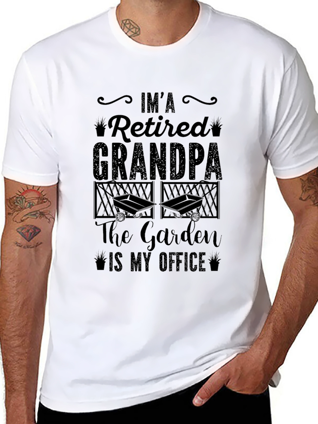 Retired Grandpa Garden Office T-Shirt