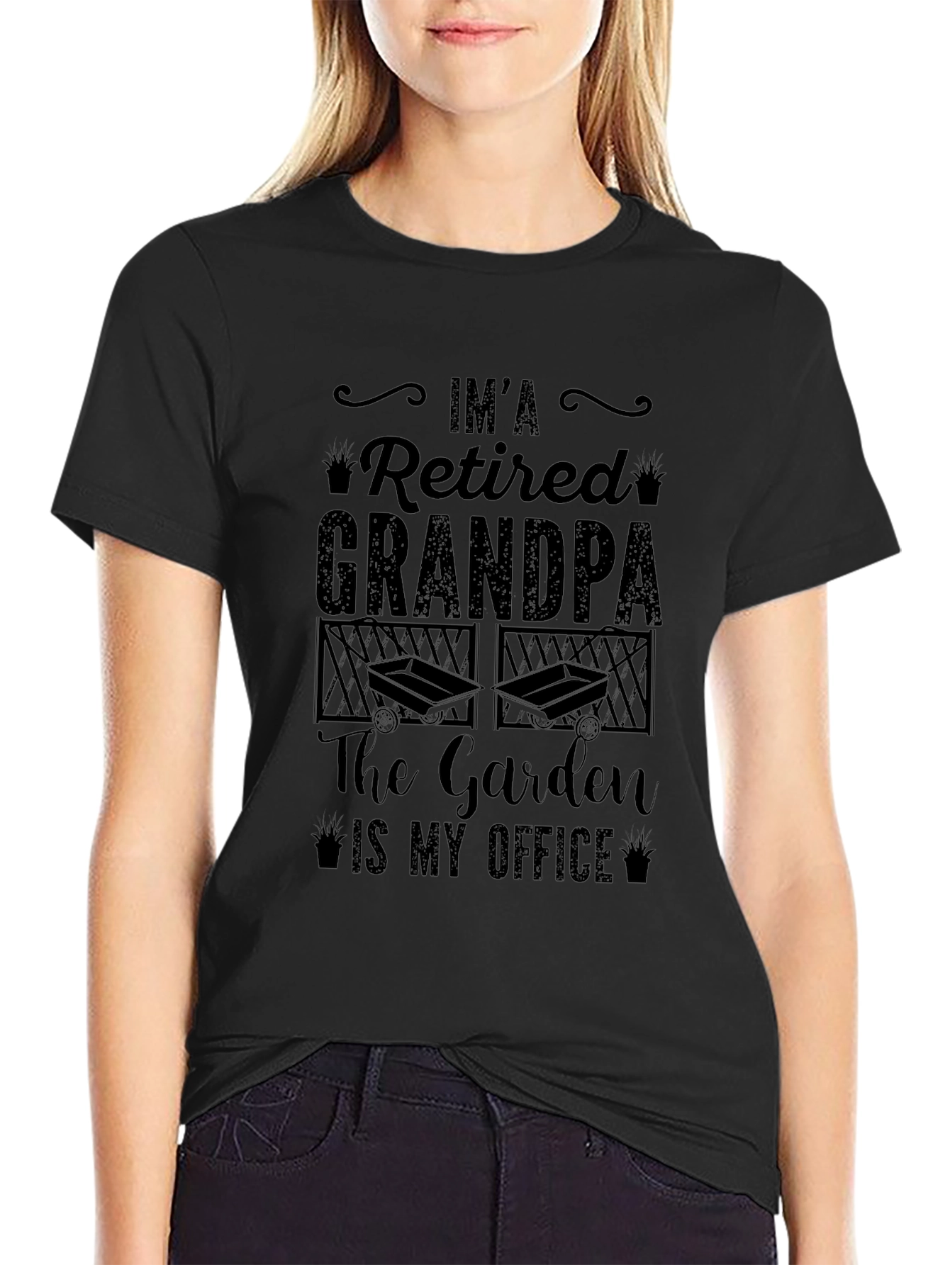 Retired Grandpa Garden Office T-Shirt