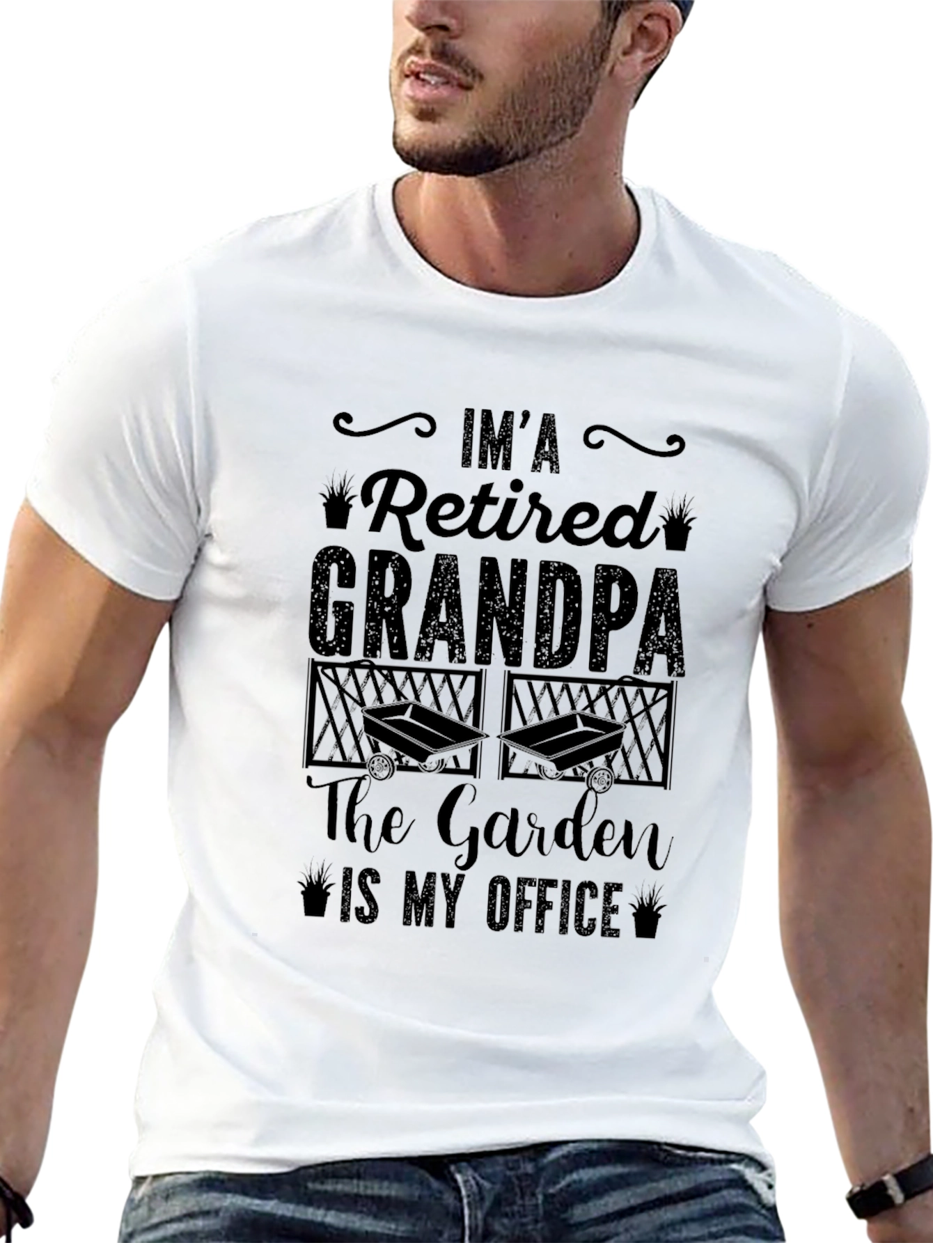 Retired Grandpa Garden Office T-Shirt