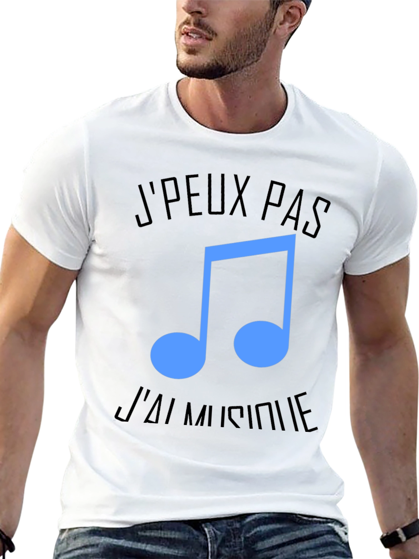 Music Lover Tee: JPeux Pas Jai Musique