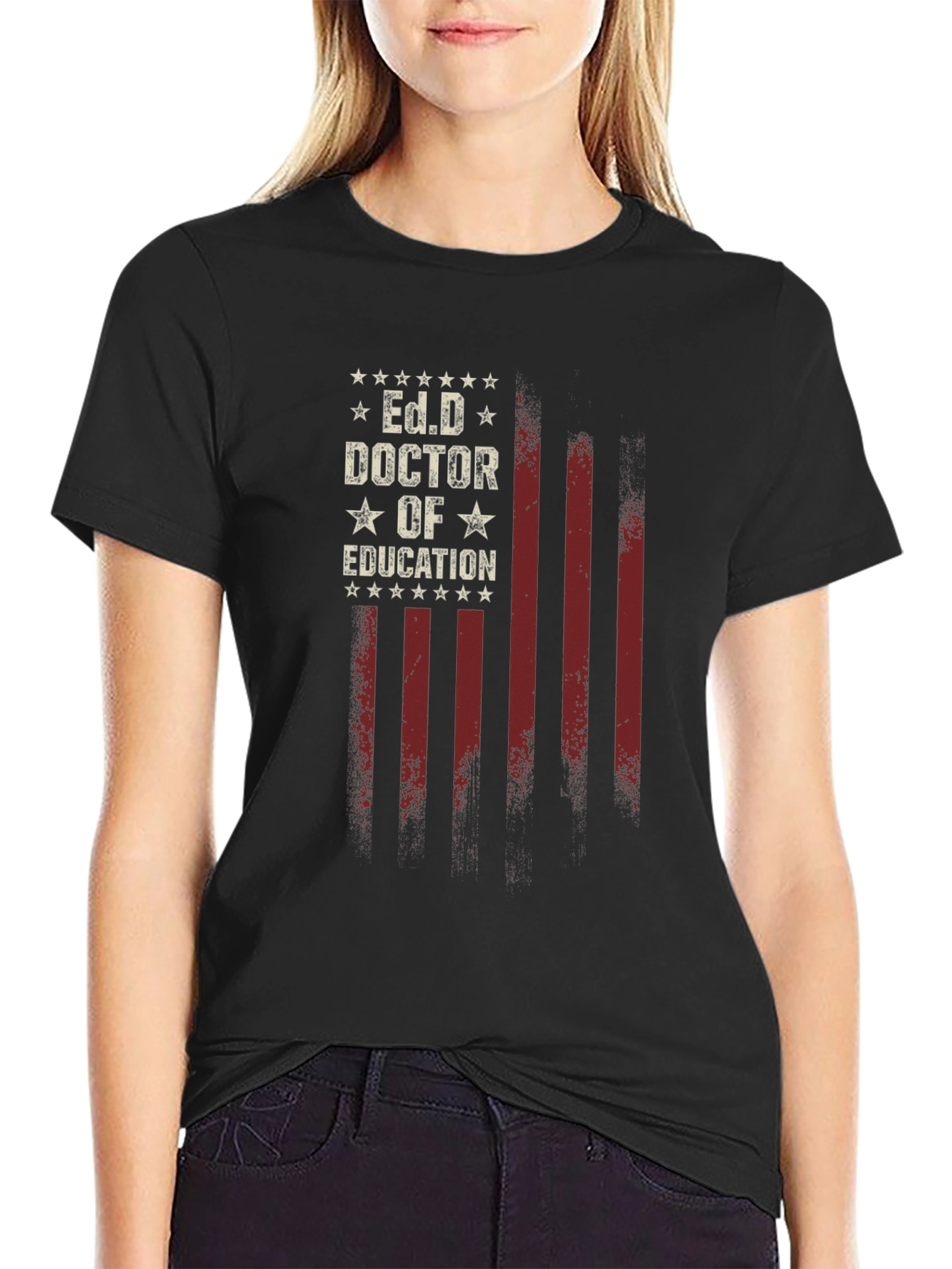 Ed.D Doctor of Education Patriotic T-Shirt