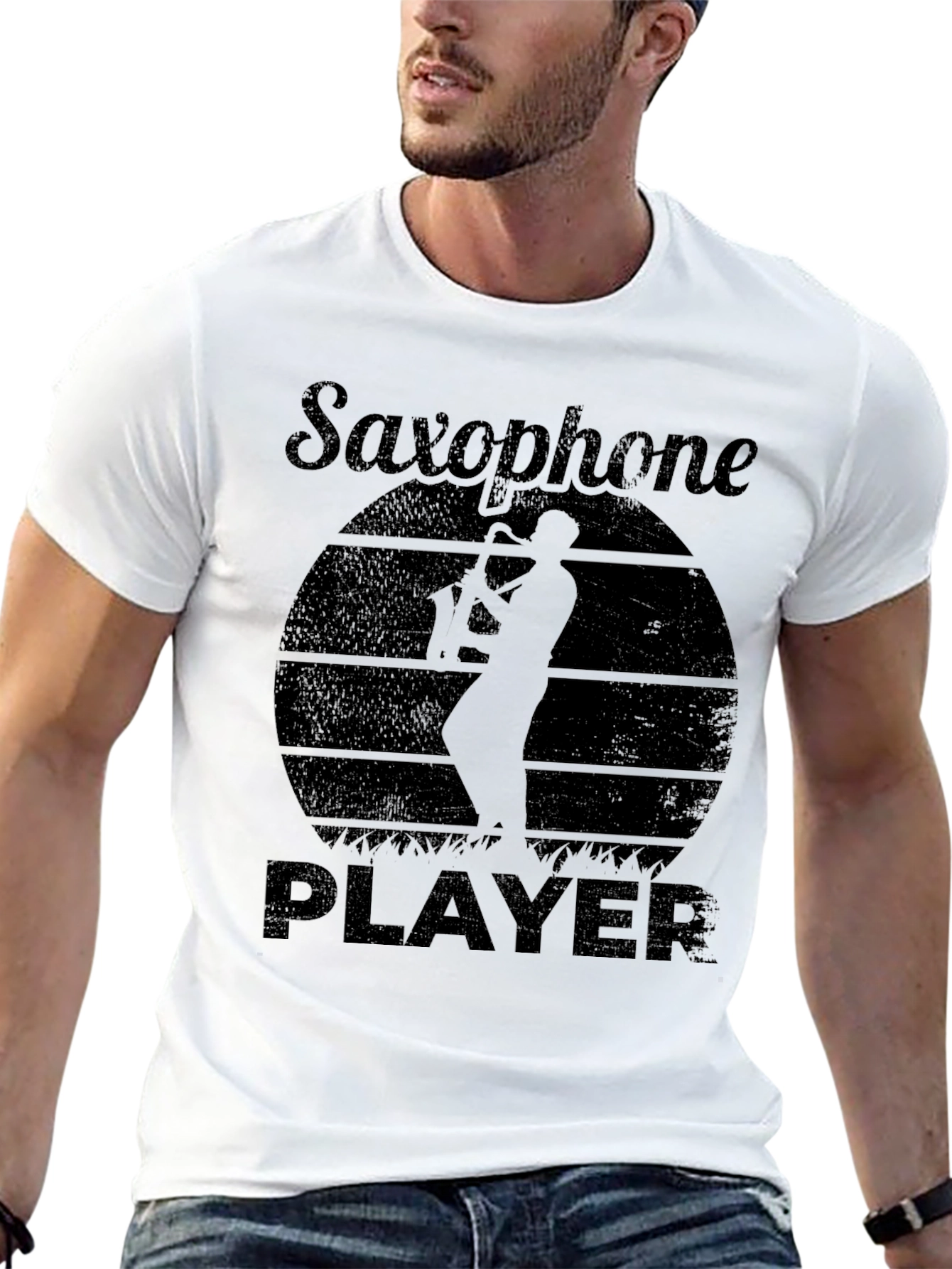 Saxophone Player Graphic T-Shirt | Musician Tee