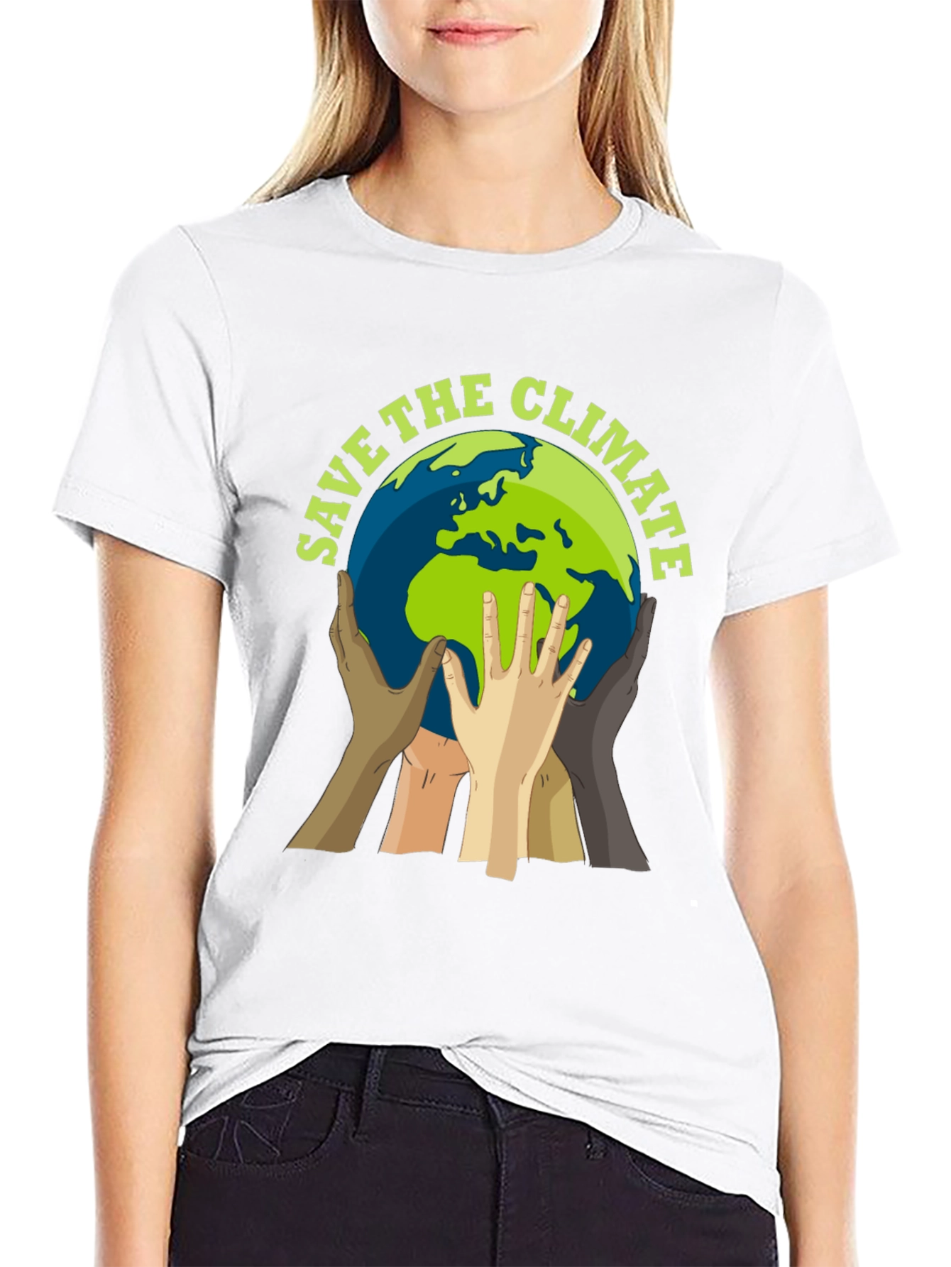 Save the Climate T-Shirt - Global Unity Design
