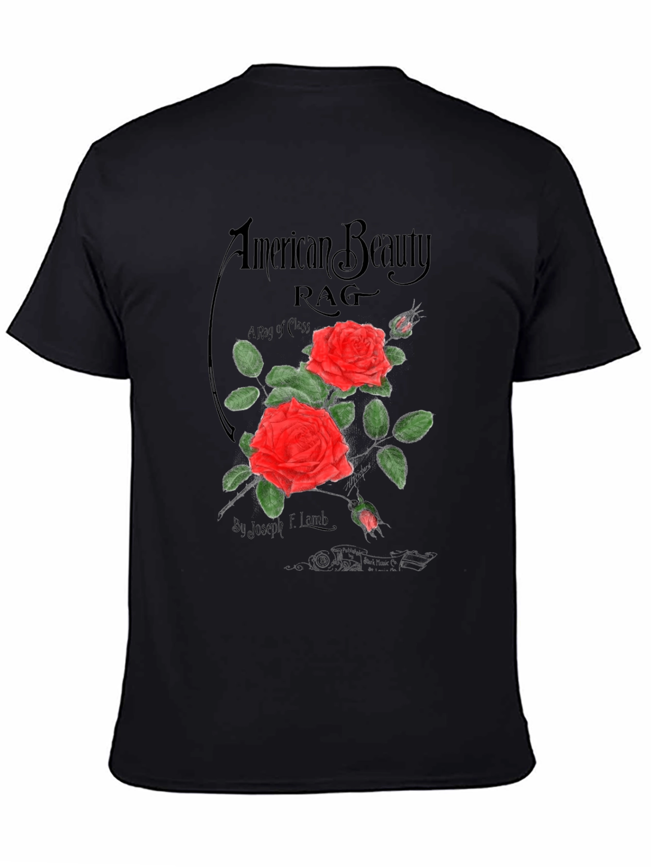 American Beauty Rag Graphic Tee - Classic Rose Design