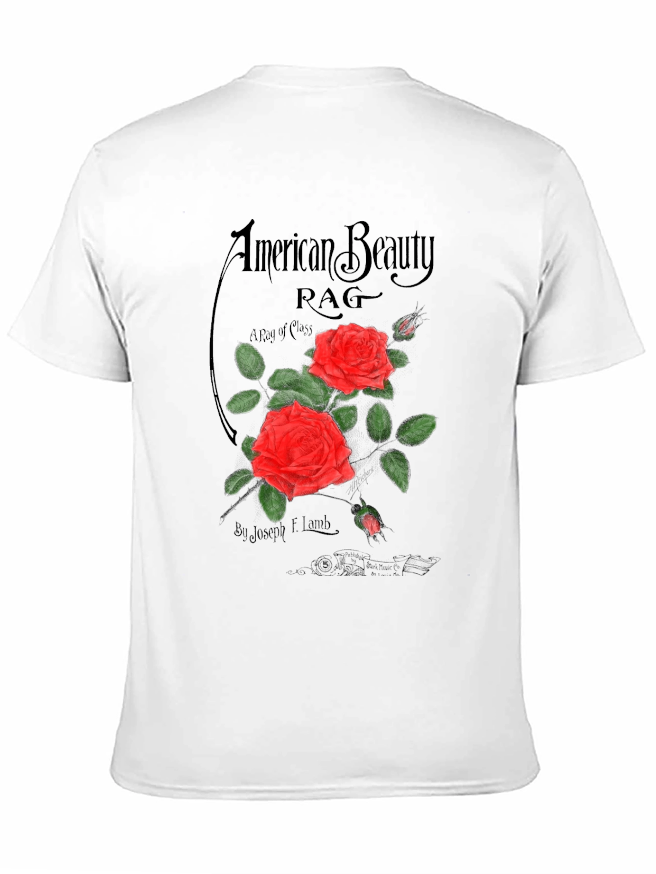 American Beauty Rag Graphic Tee - Classic Rose Design