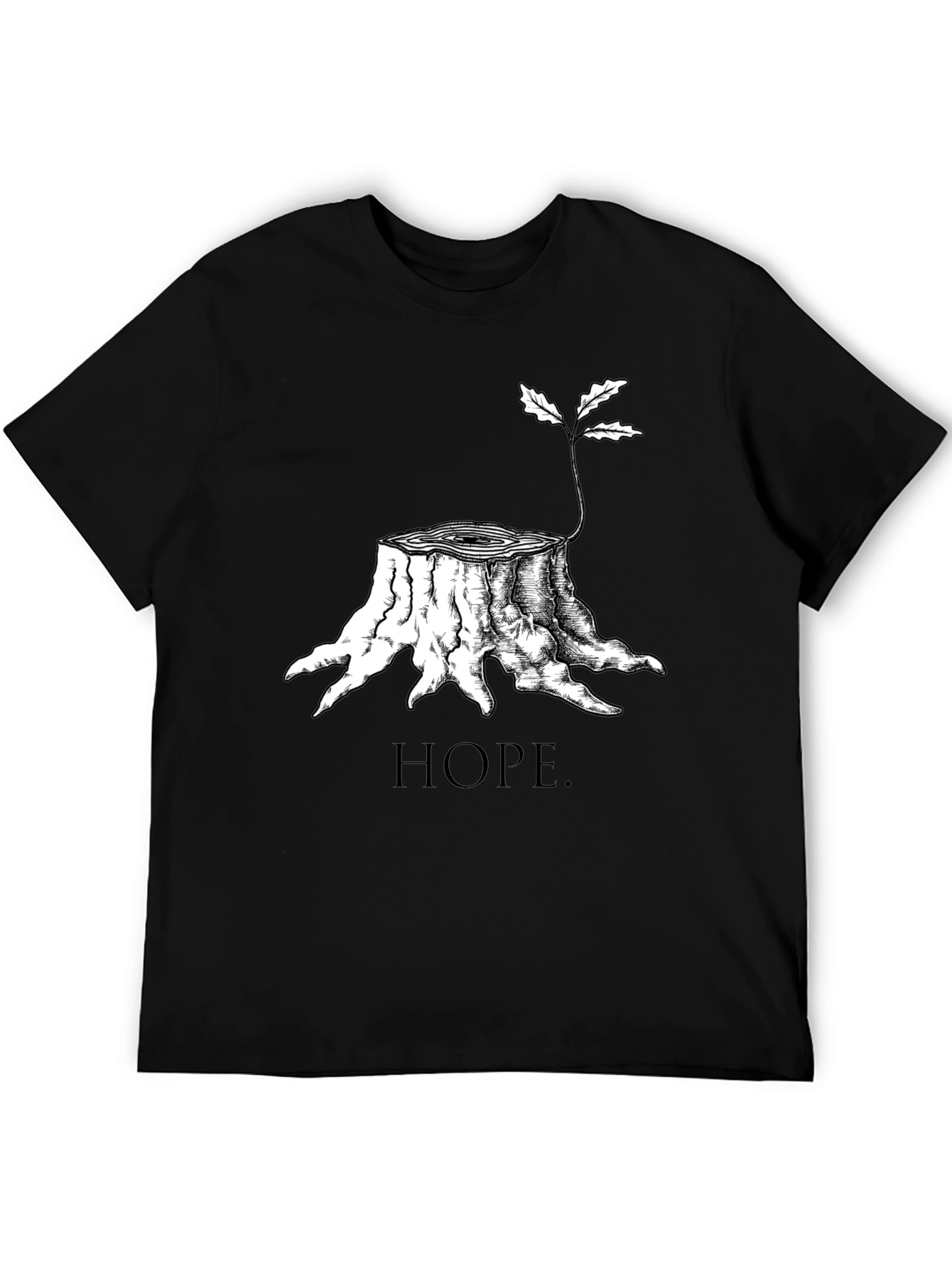 Hope Tree Stump T-Shirt - Black