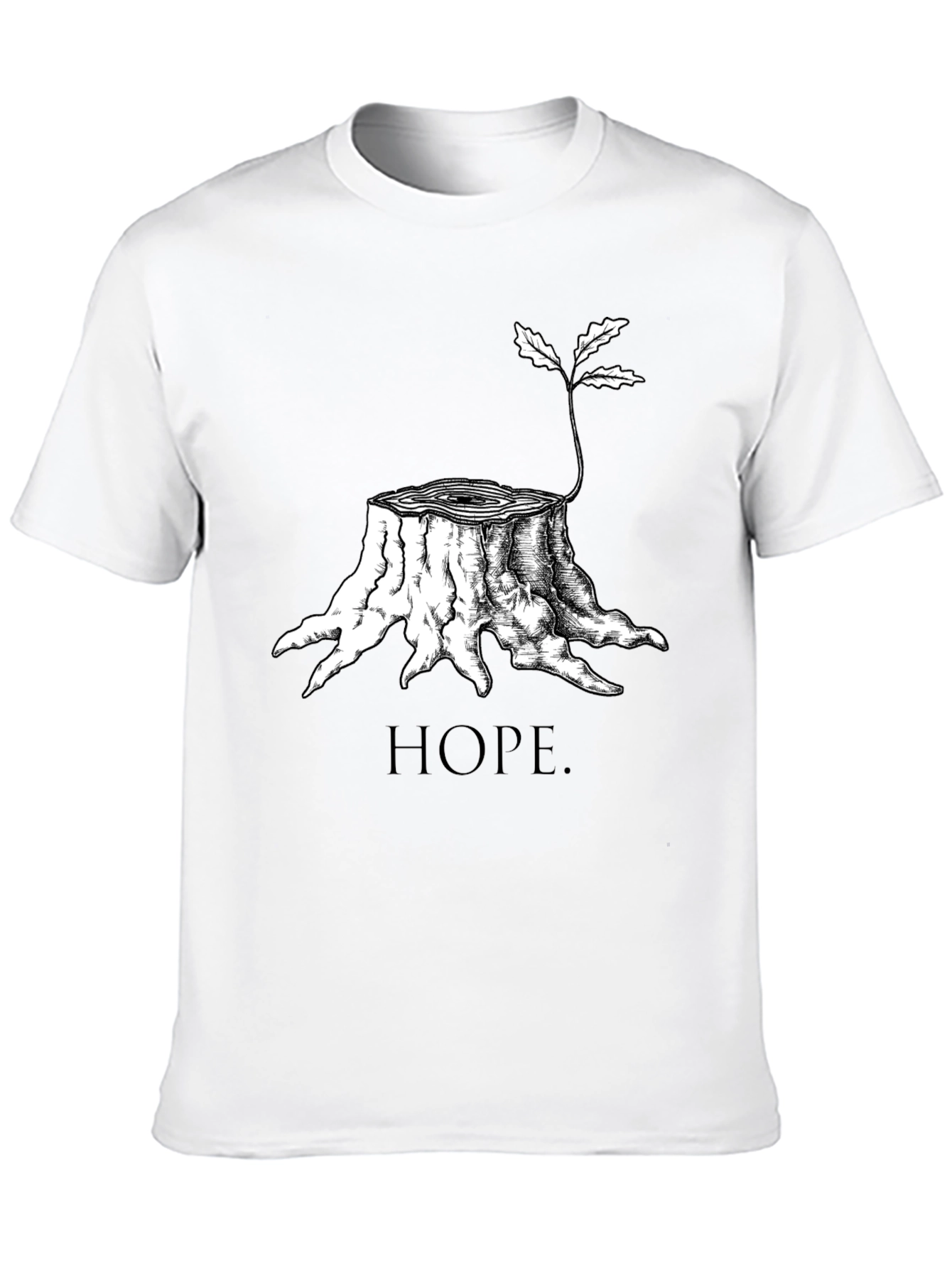 Hope Tree Stump T-Shirt - Black