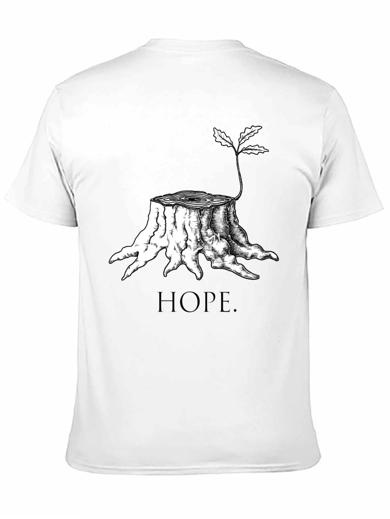 Hope Tree Stump T-Shirt - Black