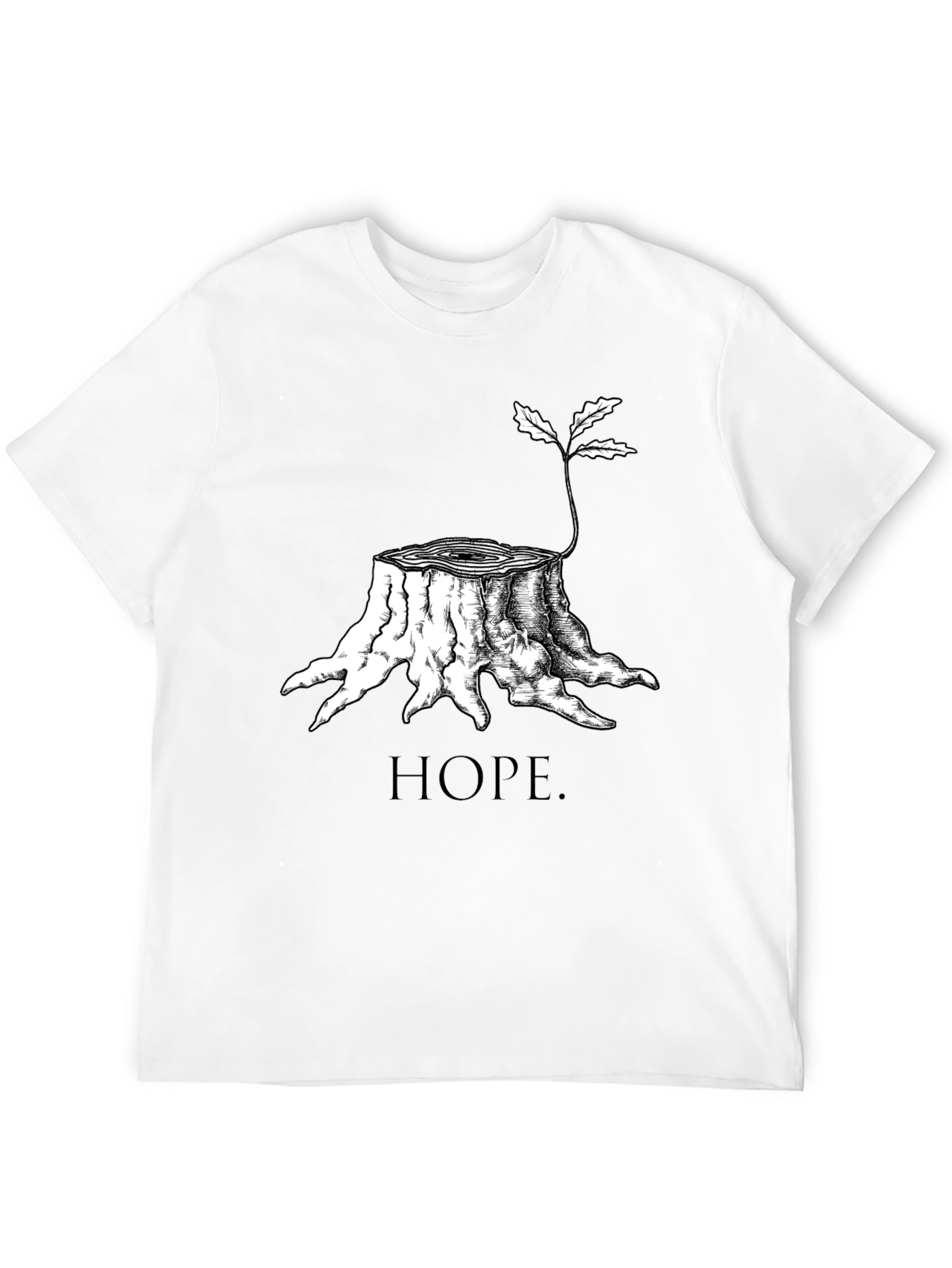Hope Tree Stump T-Shirt - Black