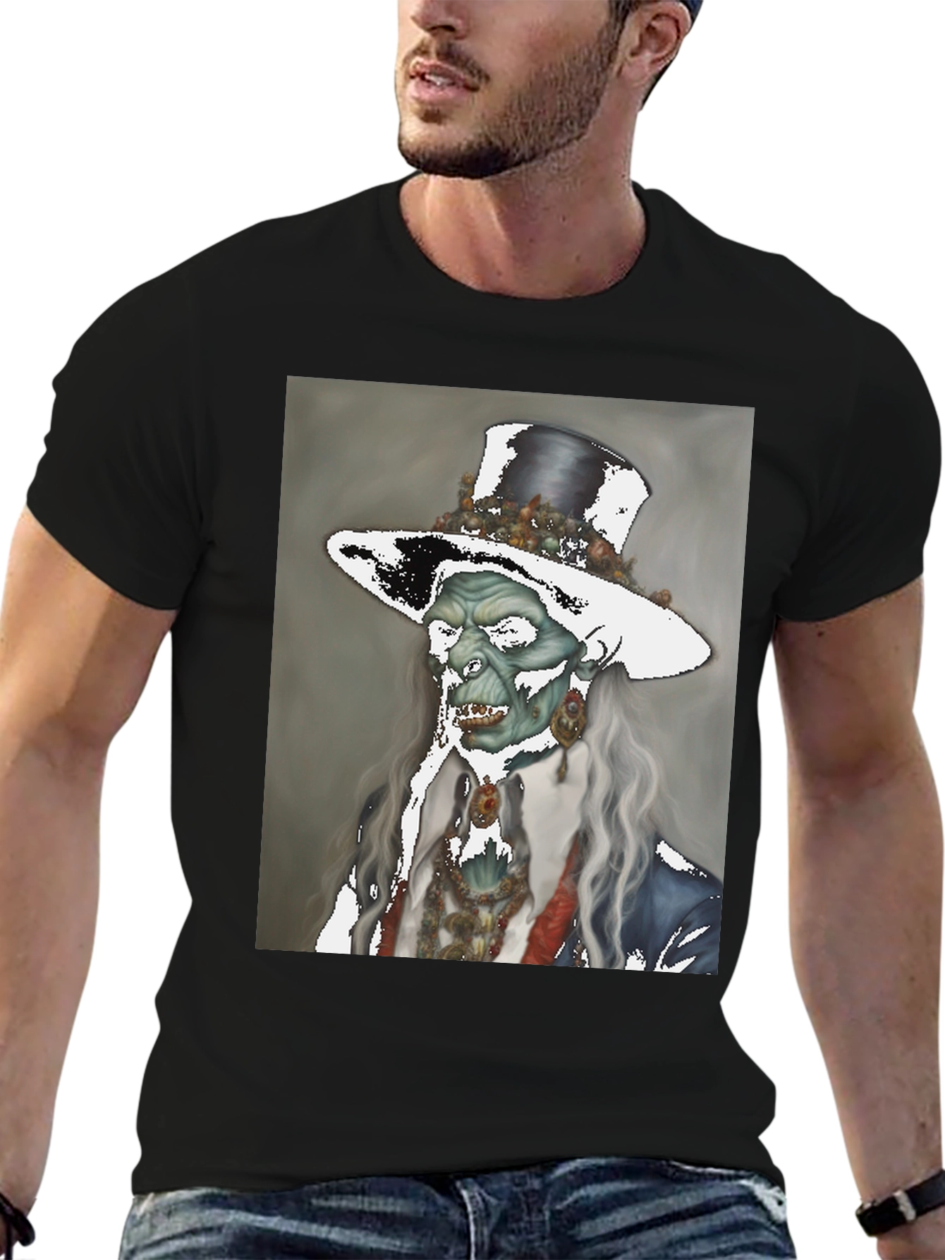 Zombie Gentleman T-Shirt - Undead Elegance
