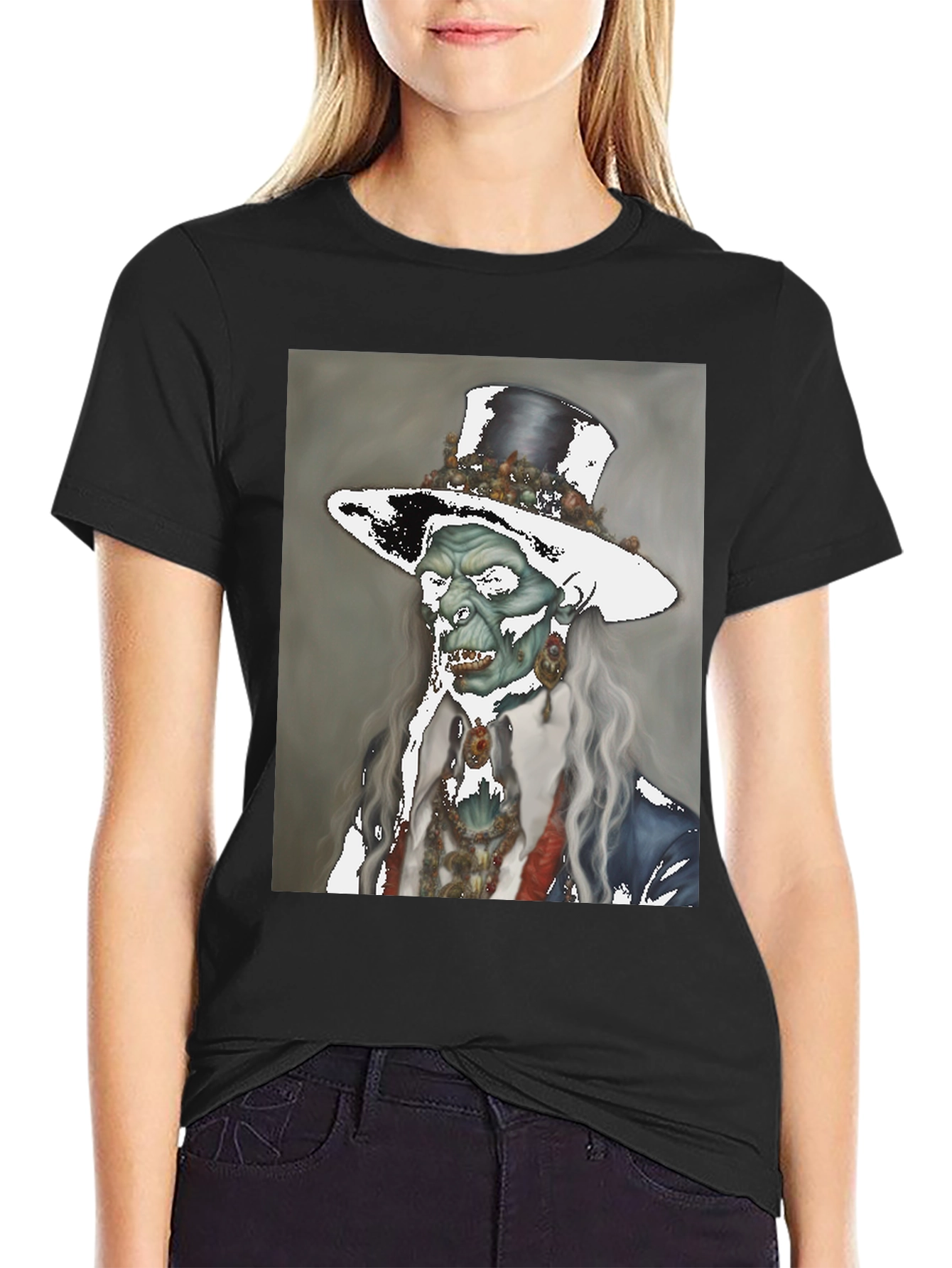 Zombie Gentleman T-Shirt - Undead Elegance