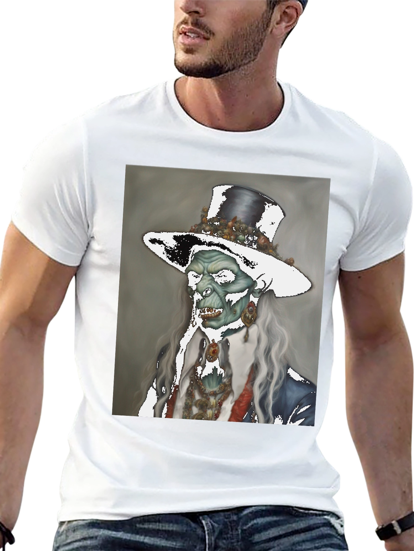 Zombie Gentleman T-Shirt - Undead Elegance