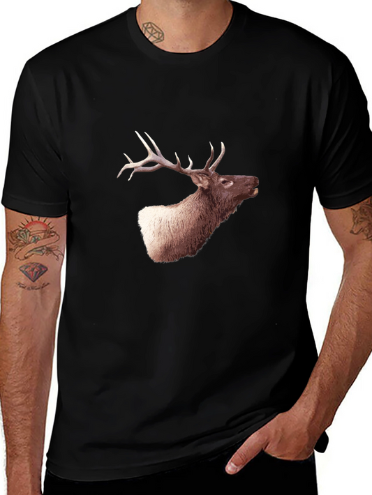 Elk Graphic Tee - Mens Black T-Shirt