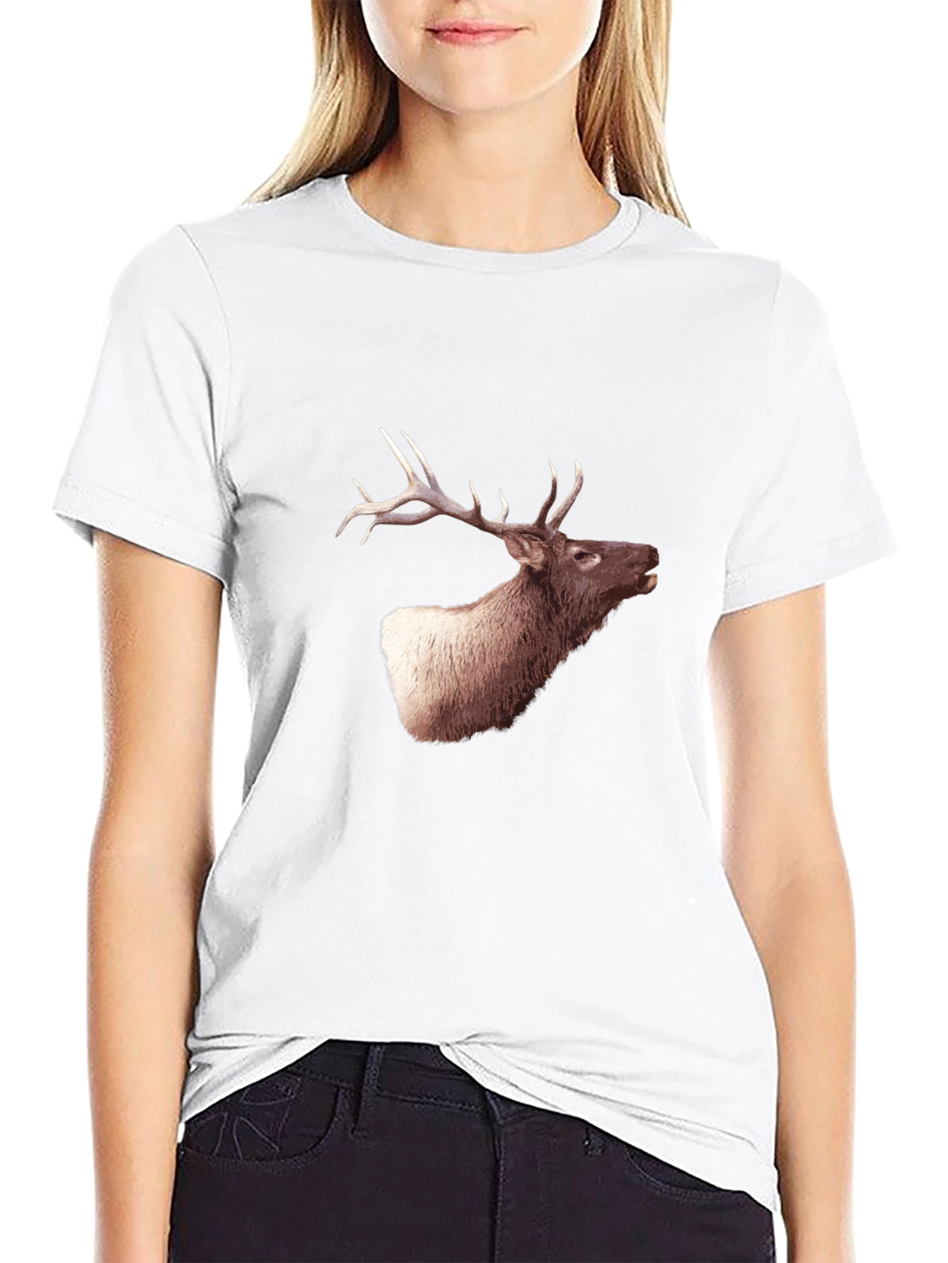 Elk Graphic Tee - Mens Black T-Shirt