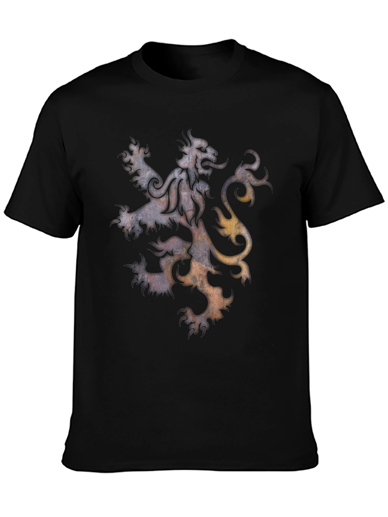 Lion Crest Graphic T-Shirt - Mens Black Tee
