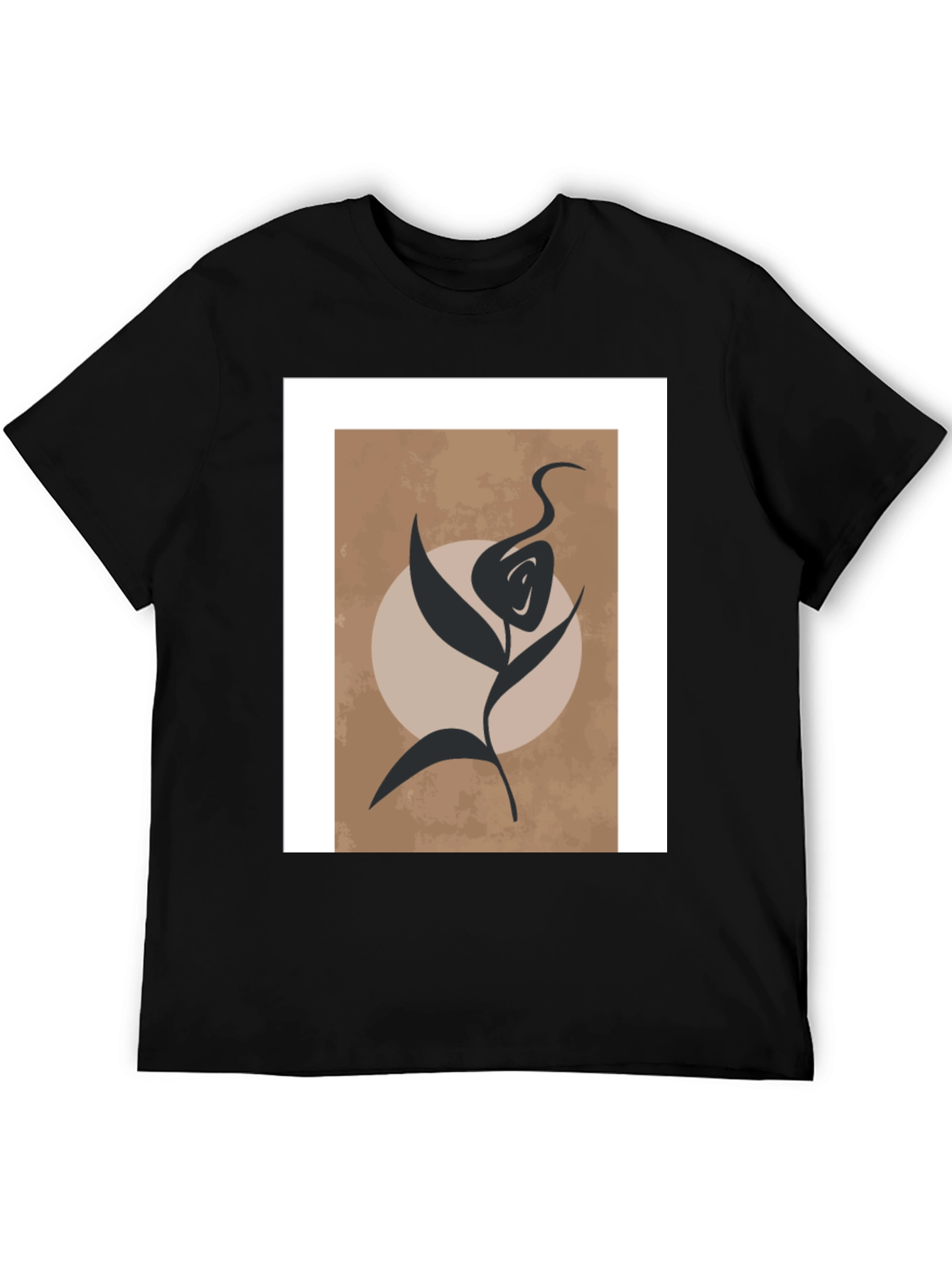 Abstract Floral Graphic Tee - Modern Art Shirt