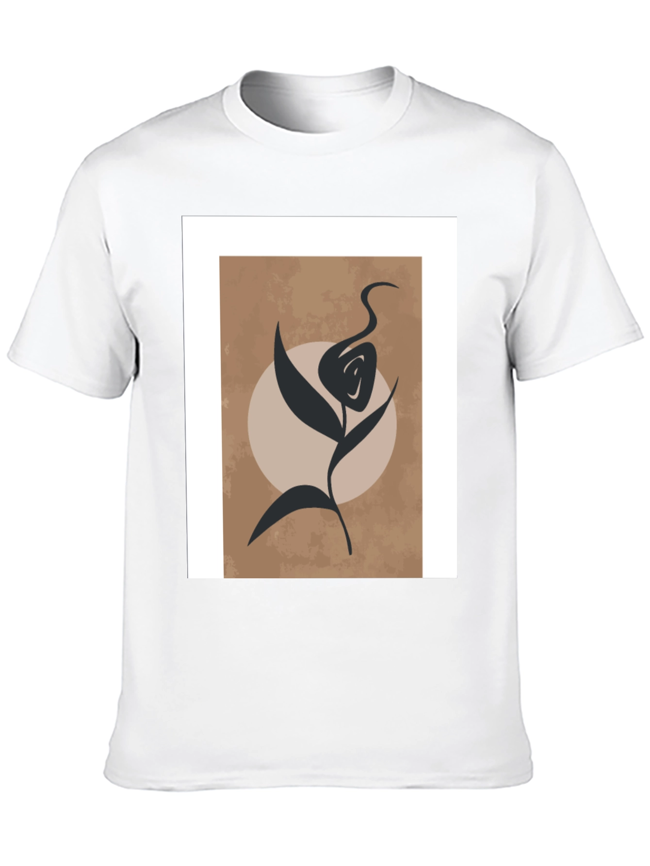 Abstract Floral Graphic Tee - Modern Art Shirt