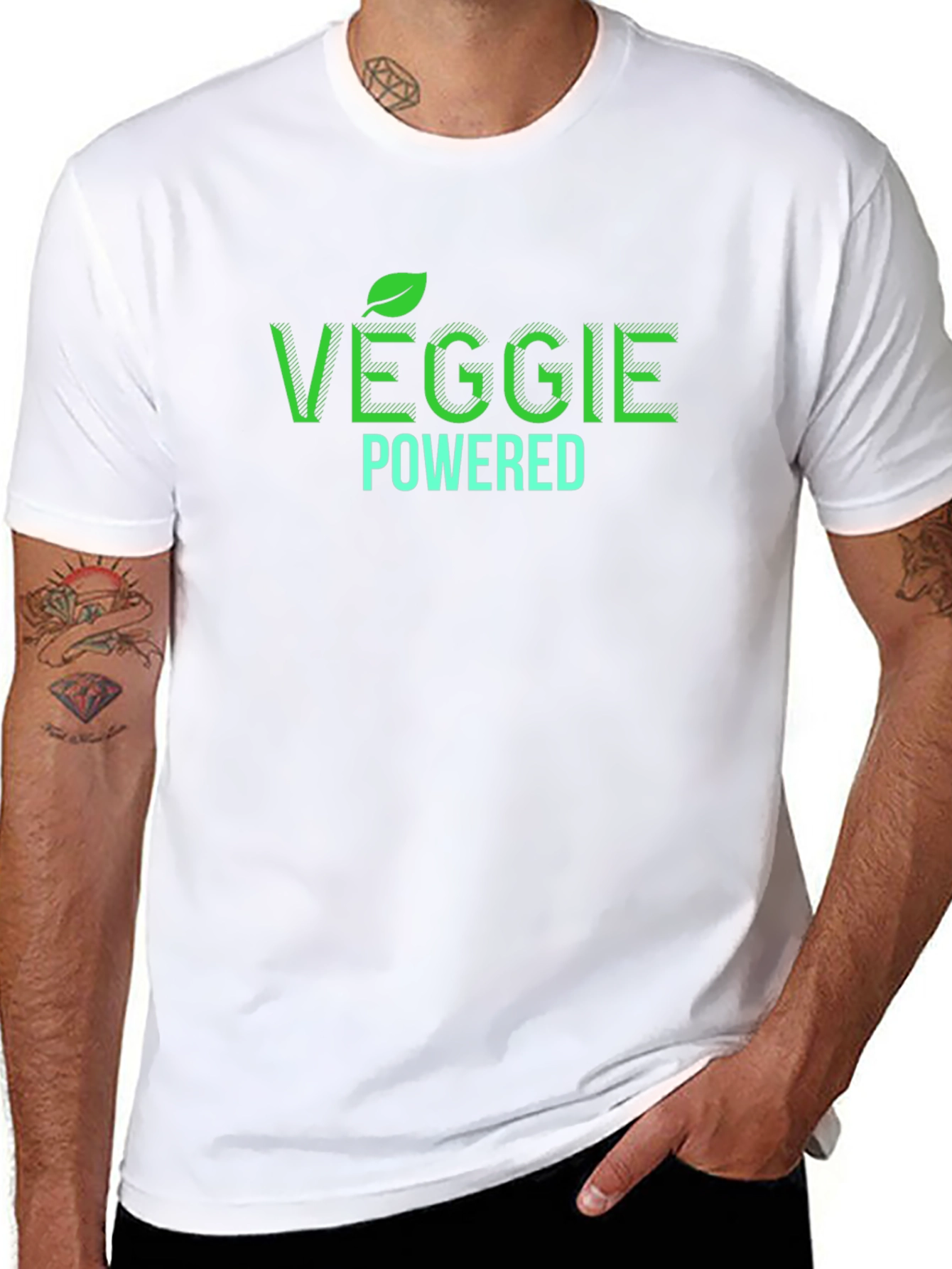 Veggie Powered Graphic T-Shirt - Vegan Lifestyle Tee