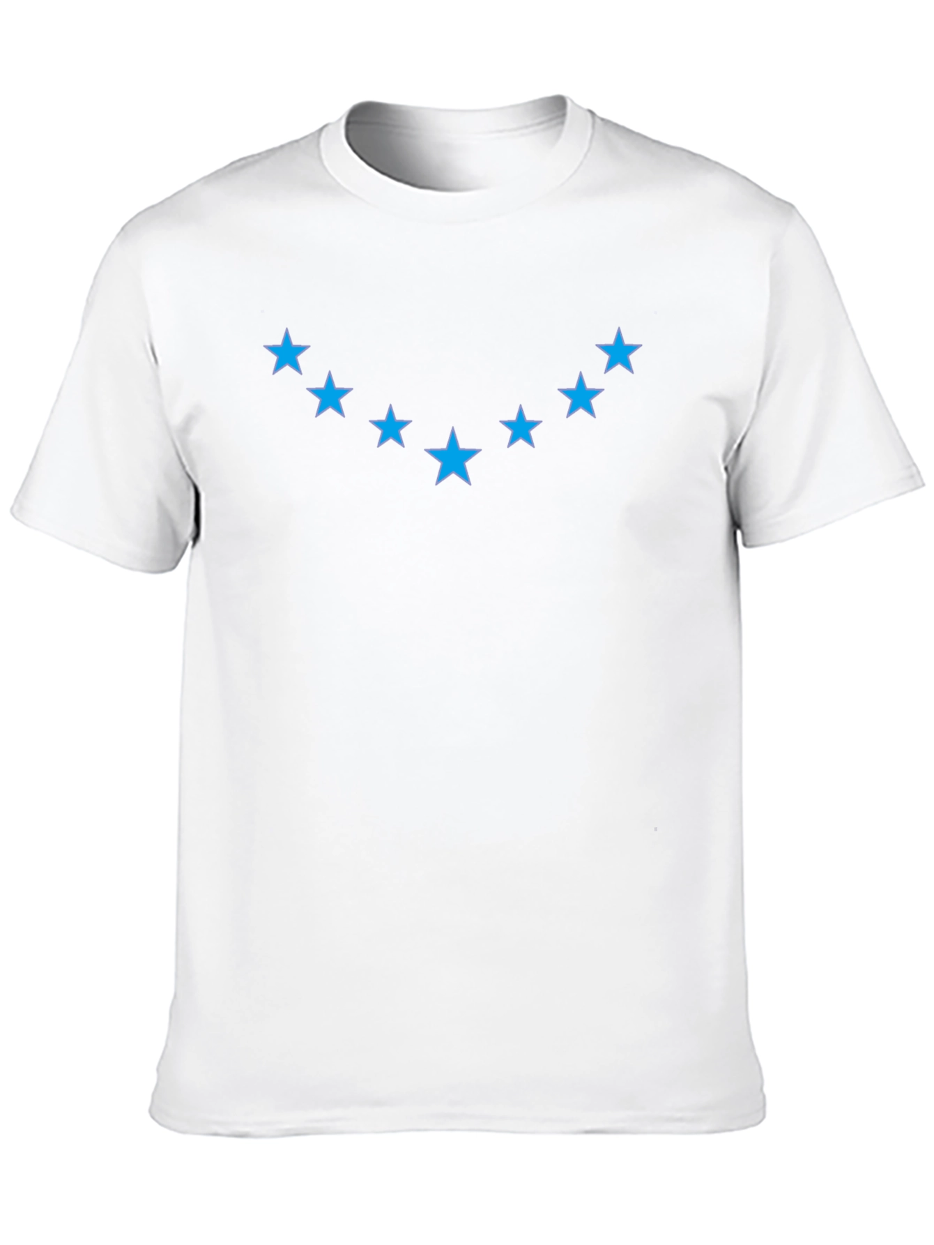 Blue Star Graphic Black T-Shirt