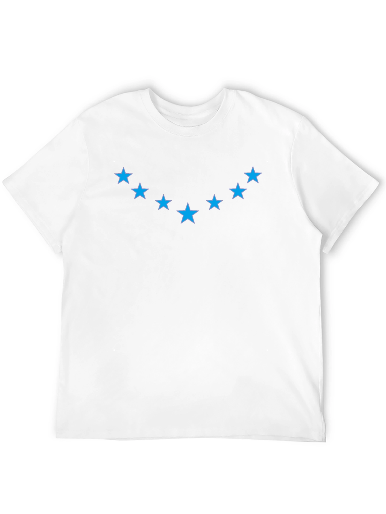 Blue Star Graphic Black T-Shirt