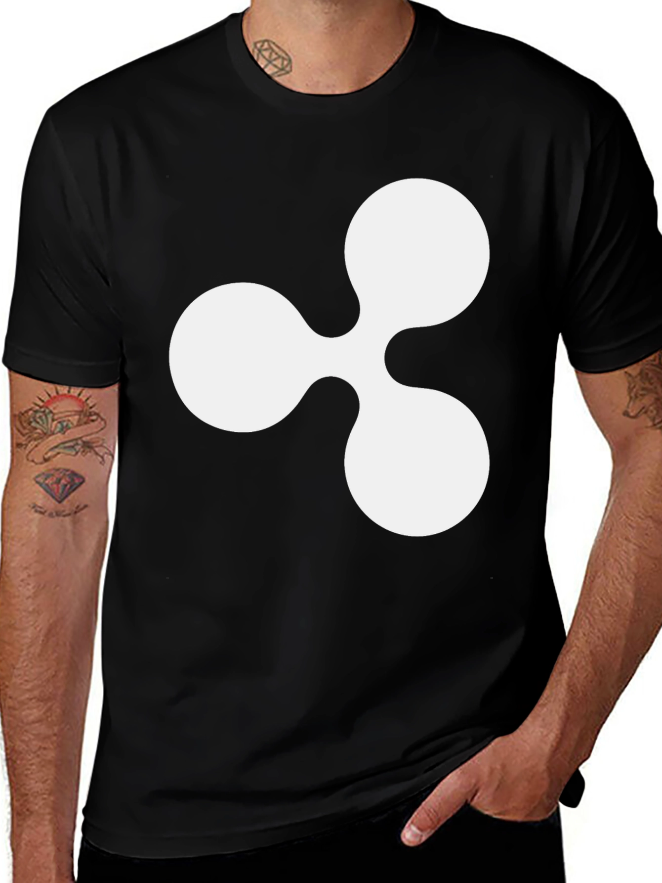 Ripple XRP Crypto T-Shirt - Black