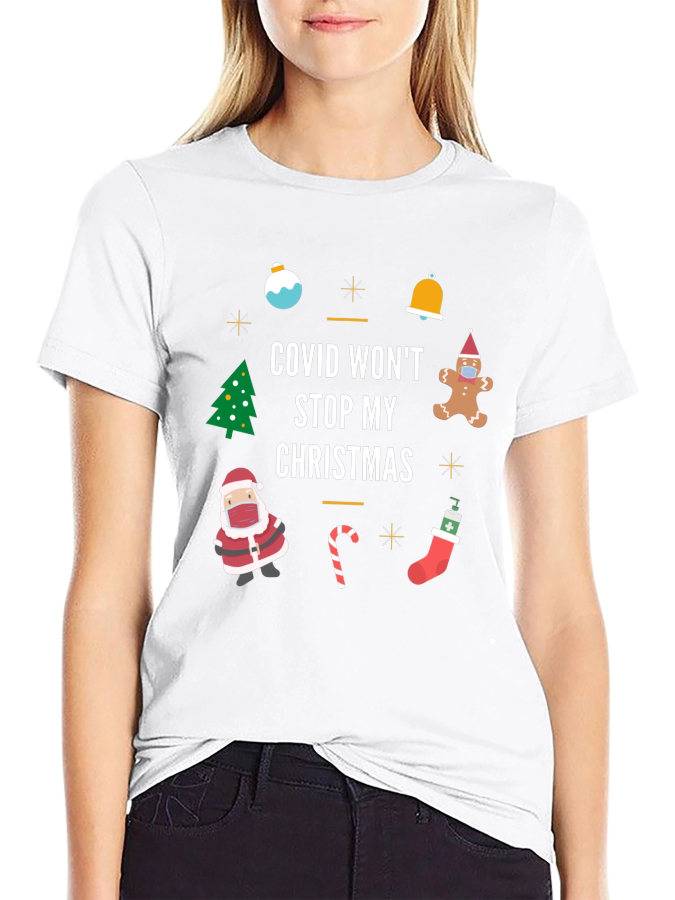 Covid Wont Stop My Christmas T-Shirt