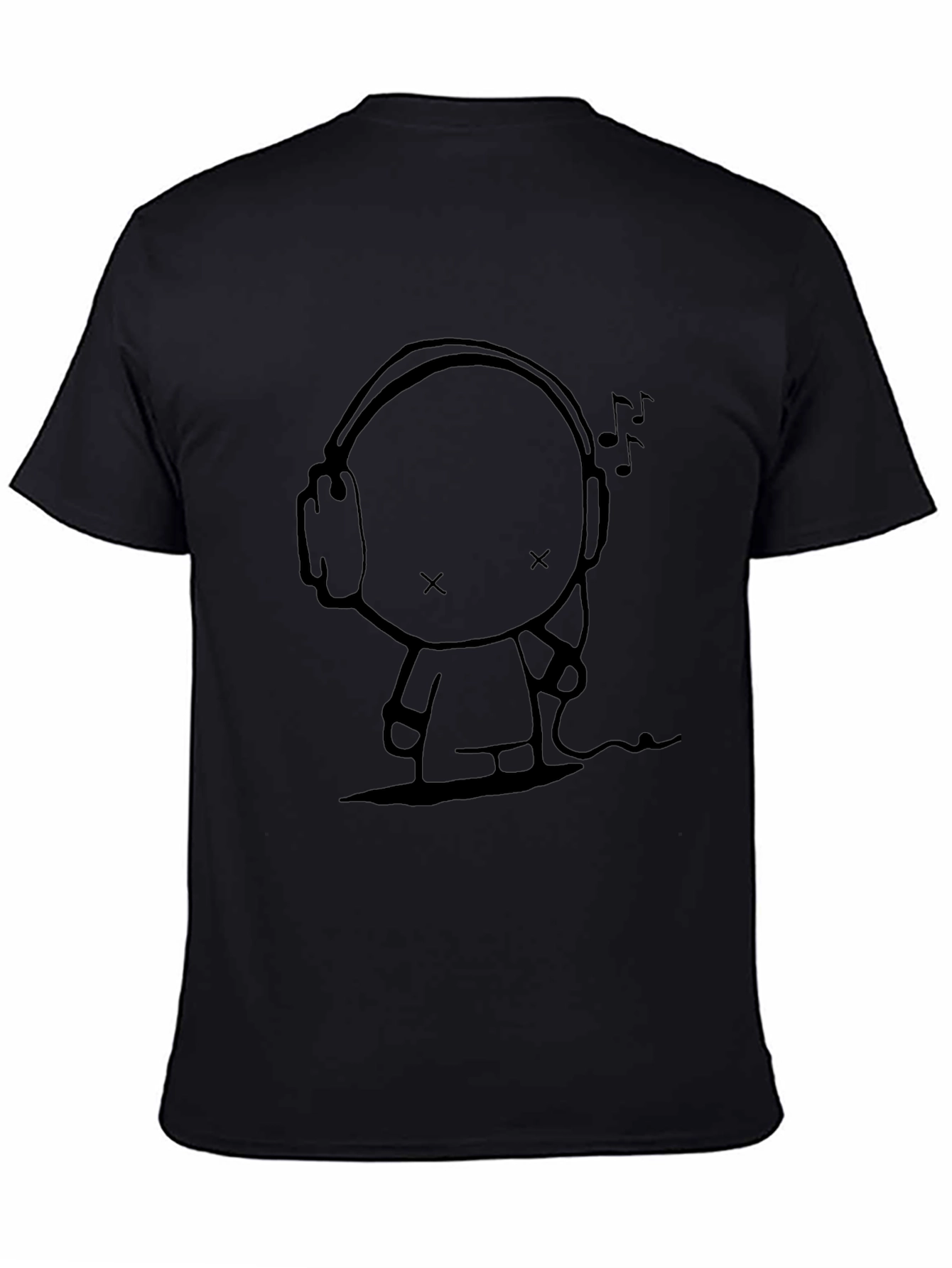 Music Lover Black Graphic Tee