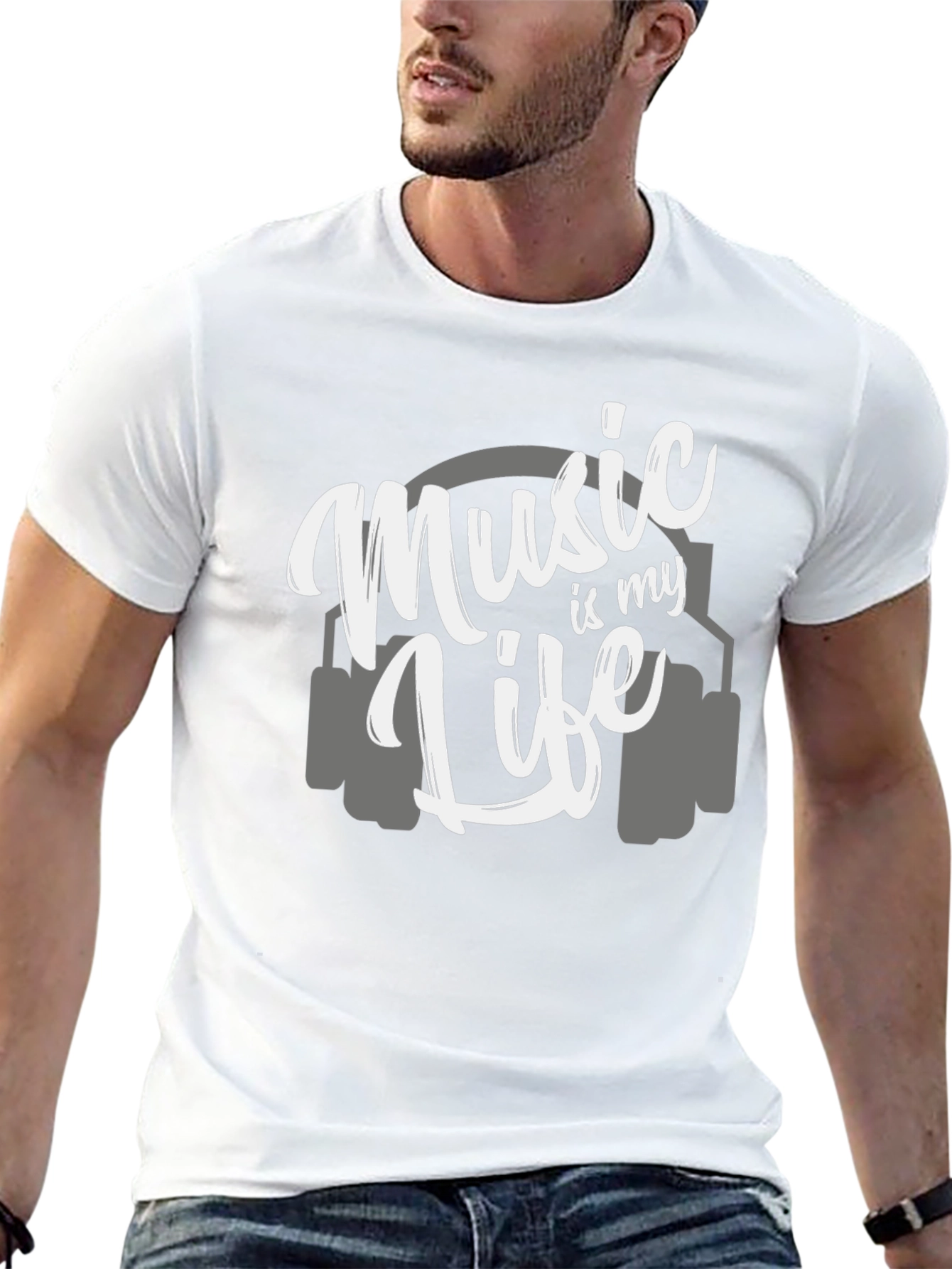 Music is My Life T-Shirt - Cool Graphic Tee