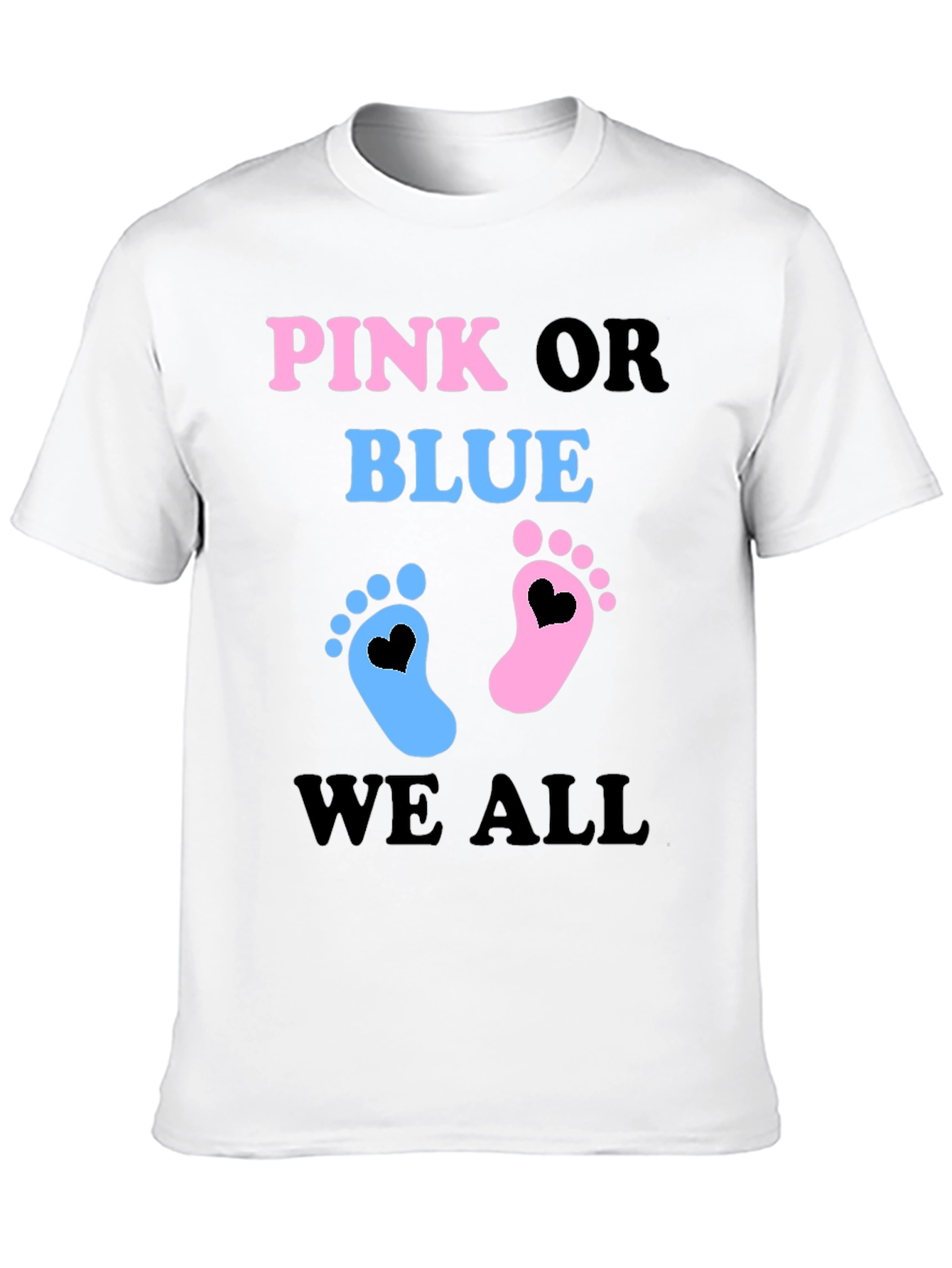 Pink or Blue Baby Gender Reveal T-Shirt