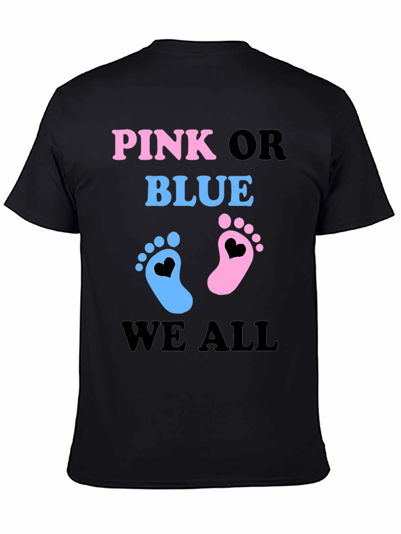 Pink or Blue Baby Gender Reveal T-Shirt