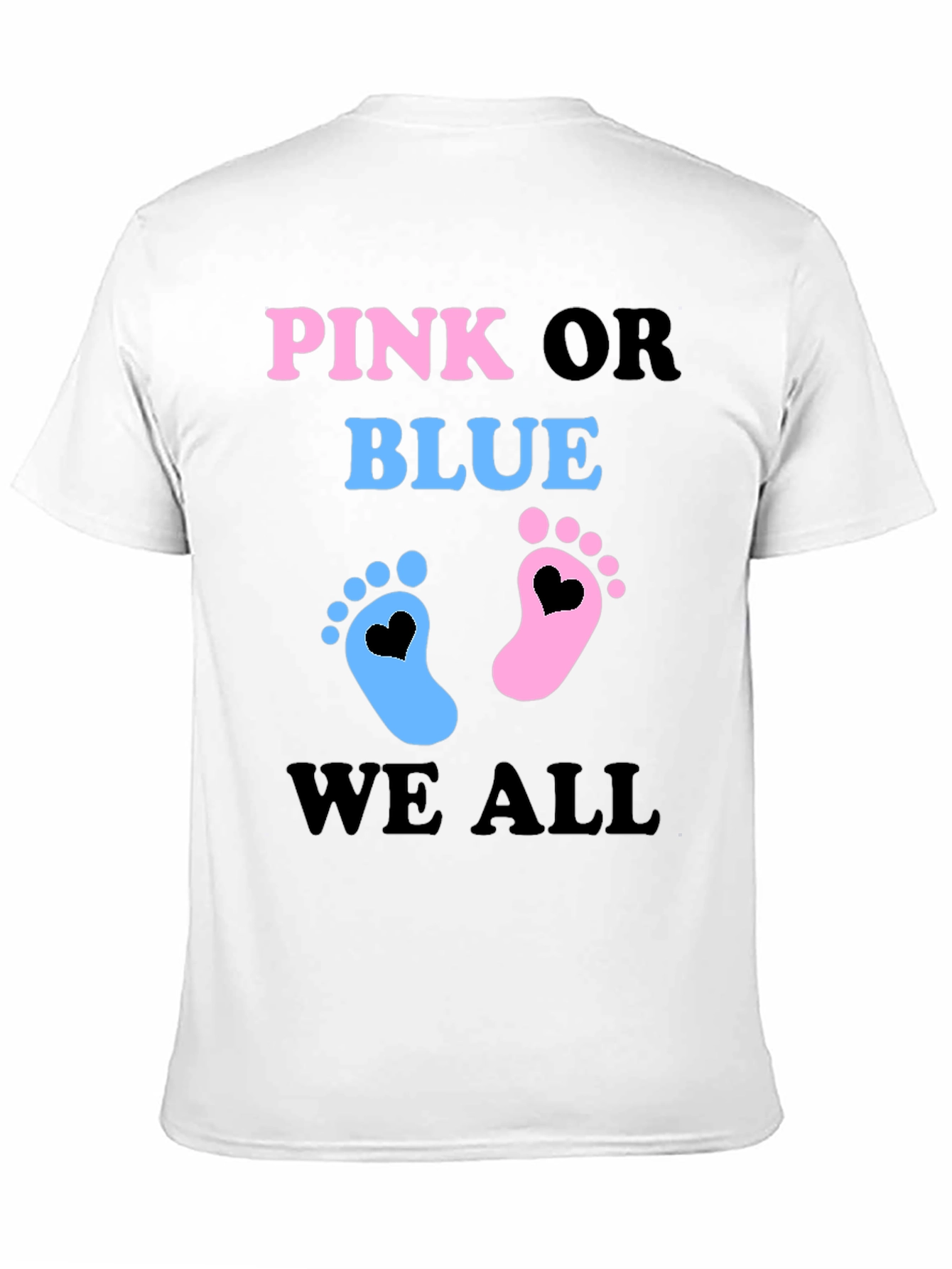 Pink or Blue Baby Gender Reveal T-Shirt