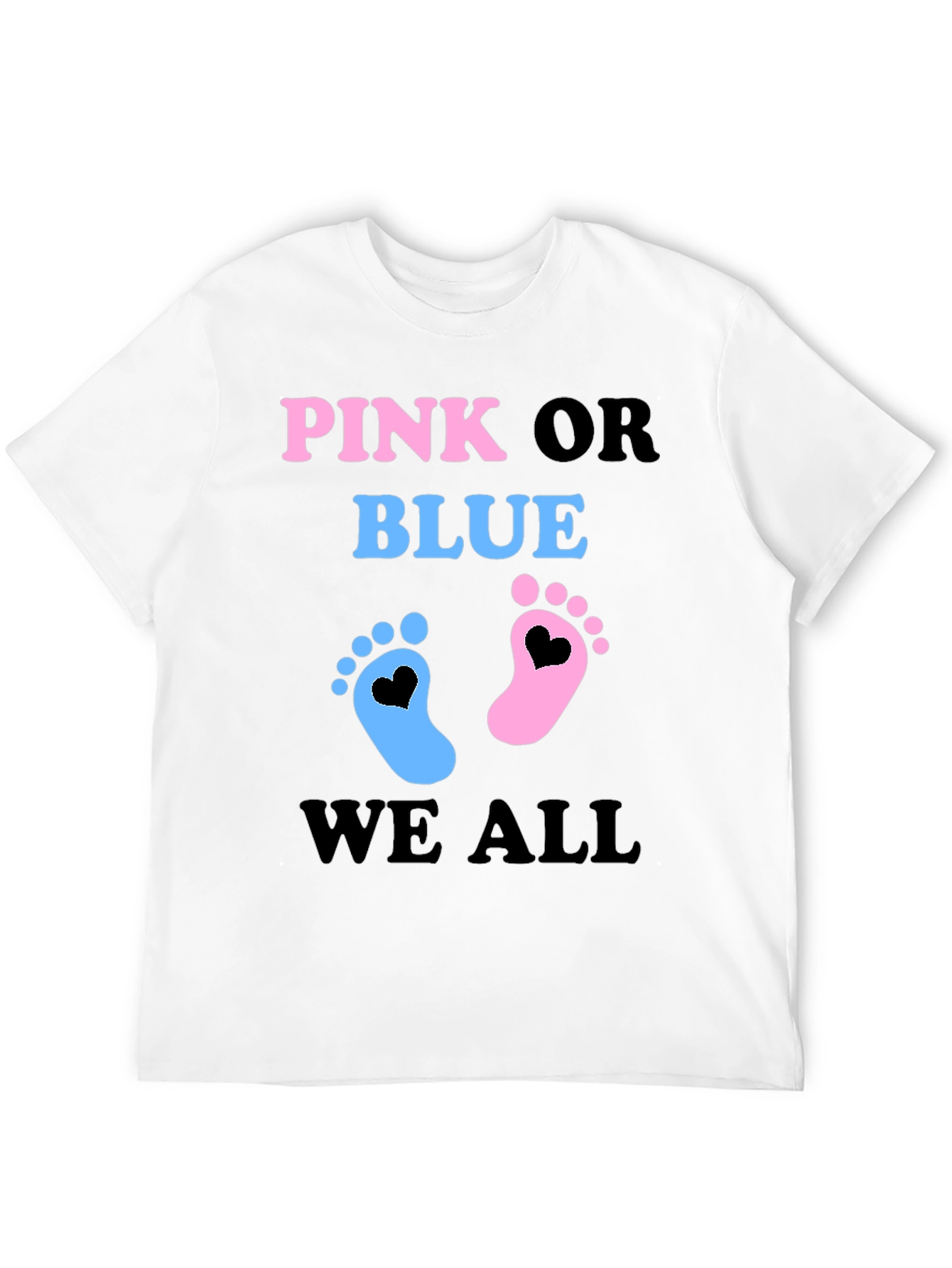 Pink or Blue Baby Gender Reveal T-Shirt