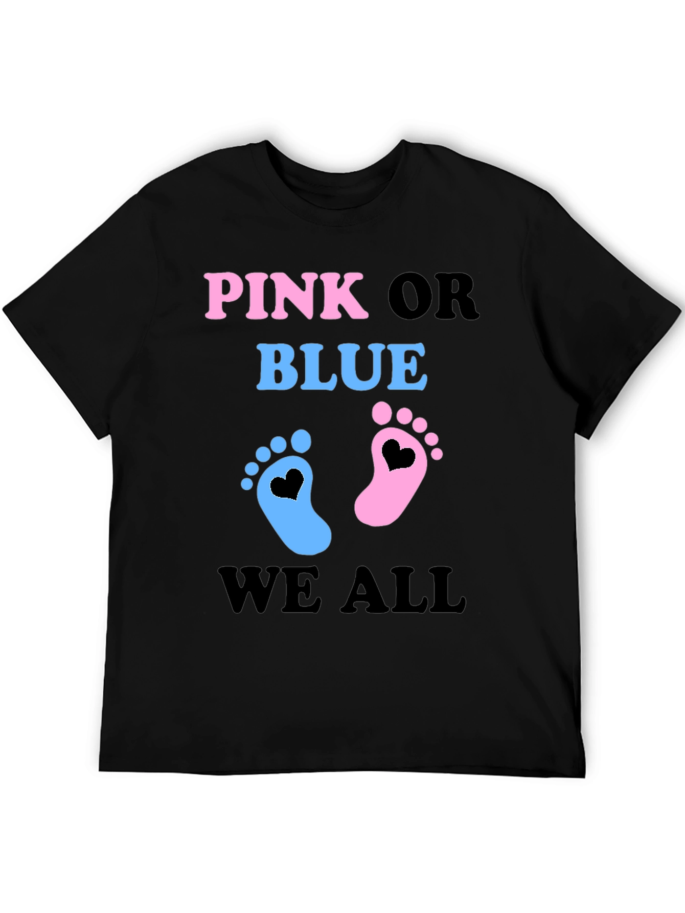 Pink or Blue Baby Gender Reveal T-Shirt