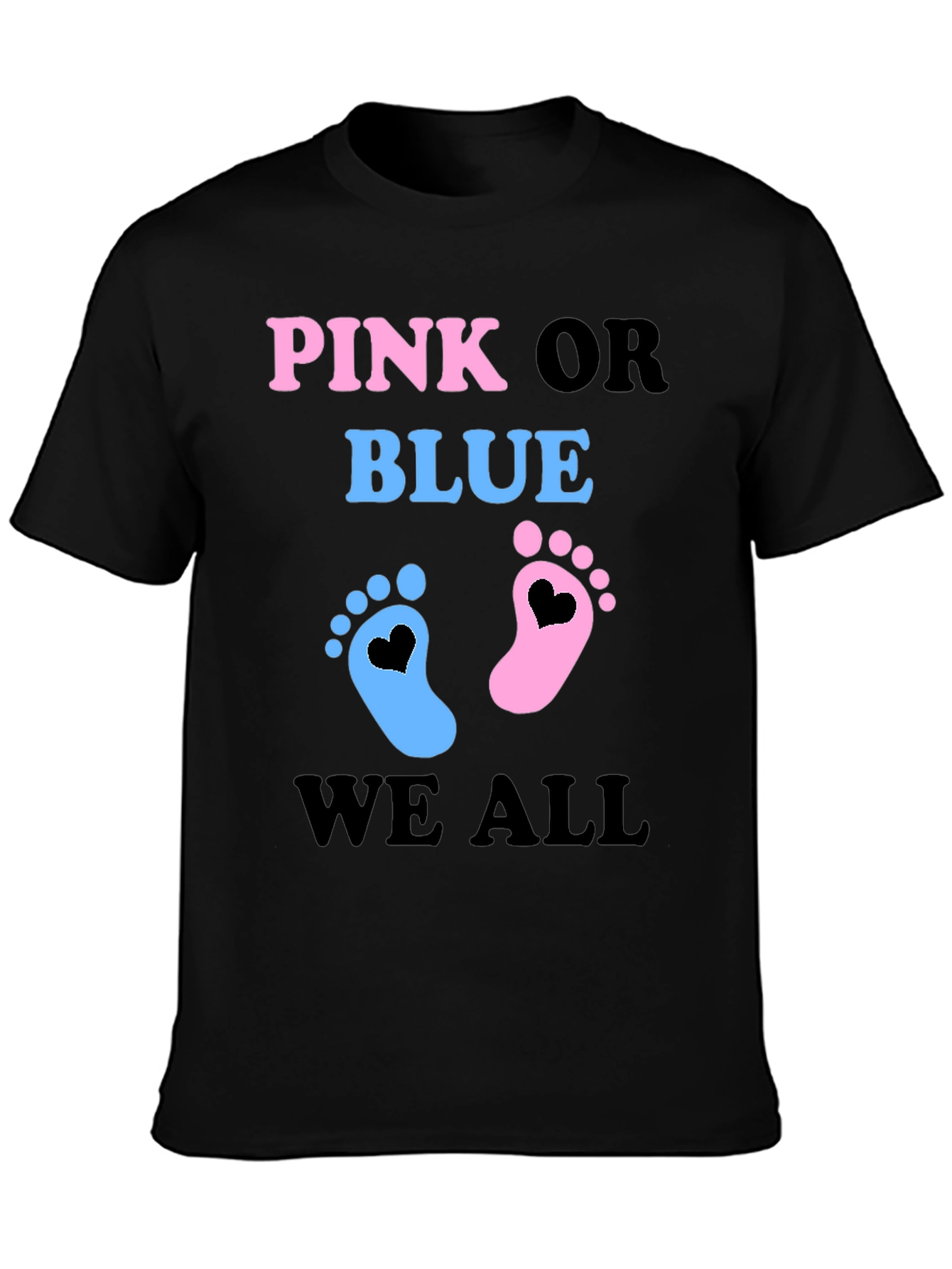 Pink or Blue Baby Gender Reveal T-Shirt
