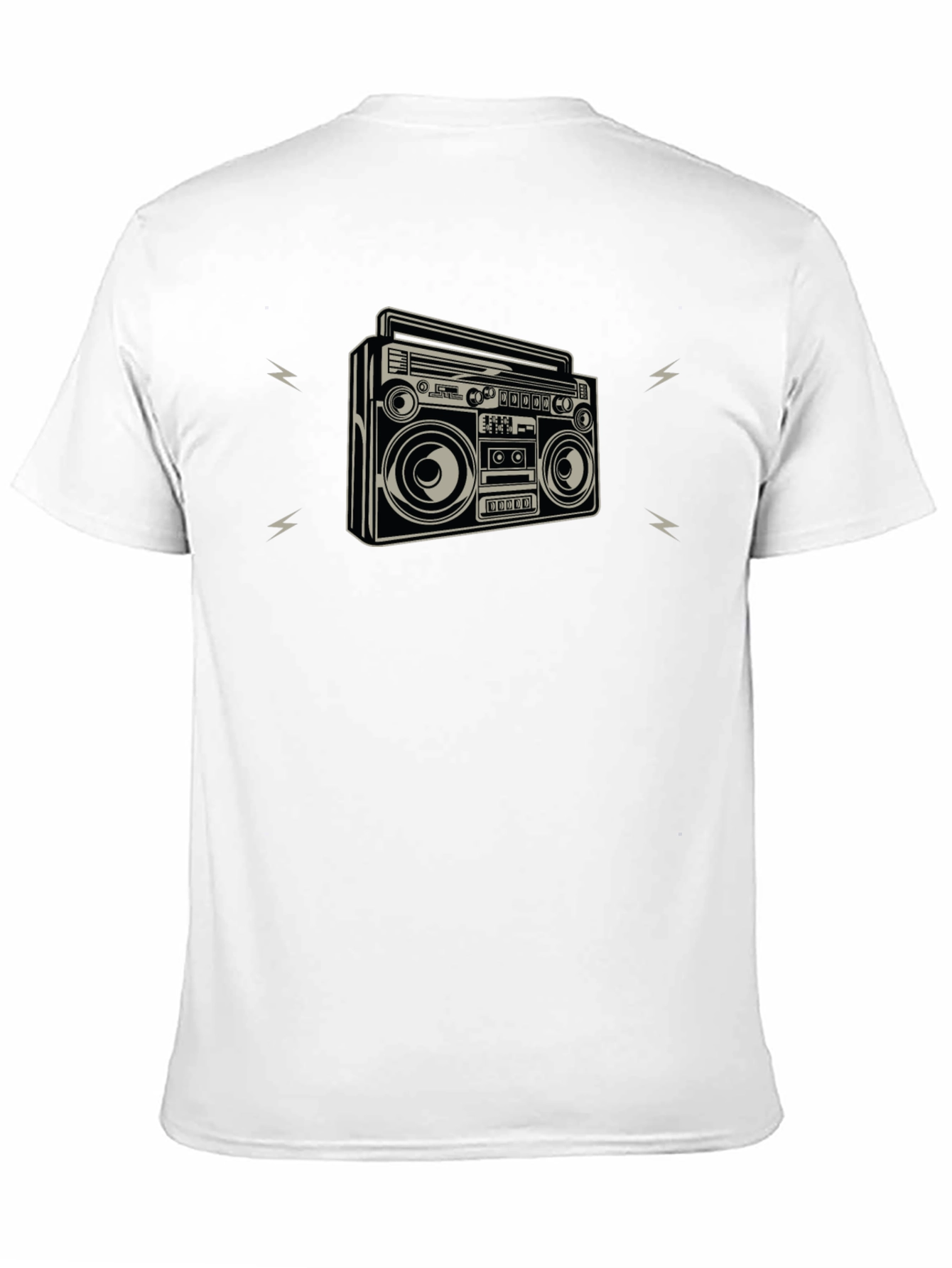 Retro Boombox Graphic Tee - Classic Style