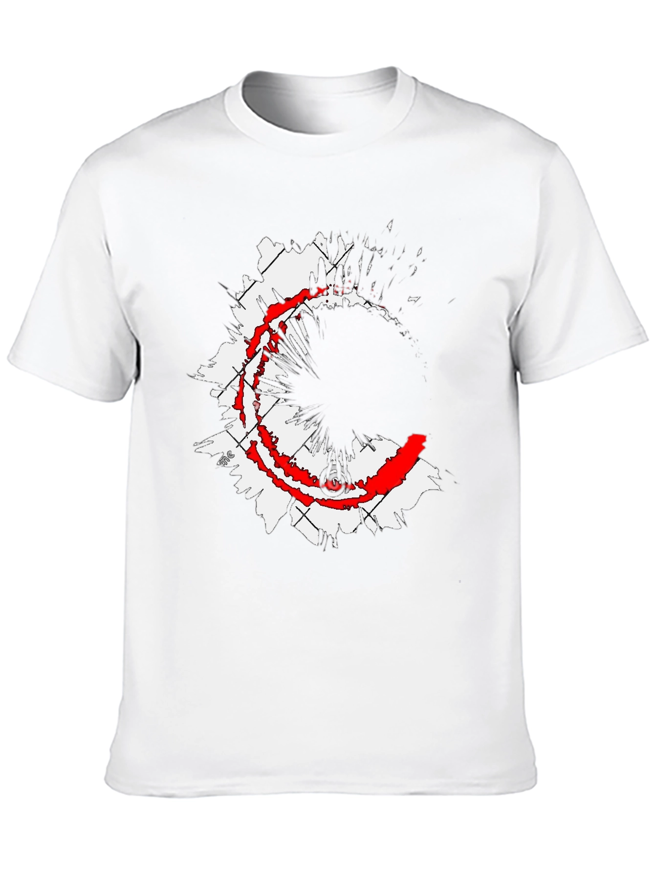 Graphic Print Crew Neck T-Shirt