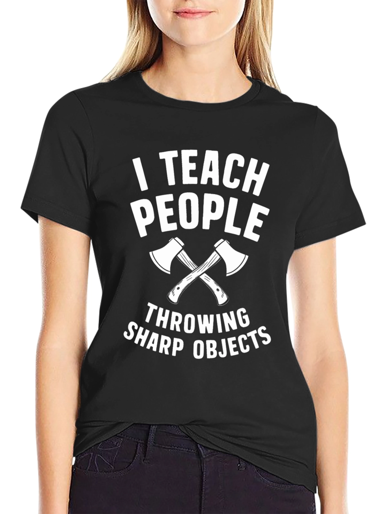 I Teach People Throwing Sharp Objects T-Shirt