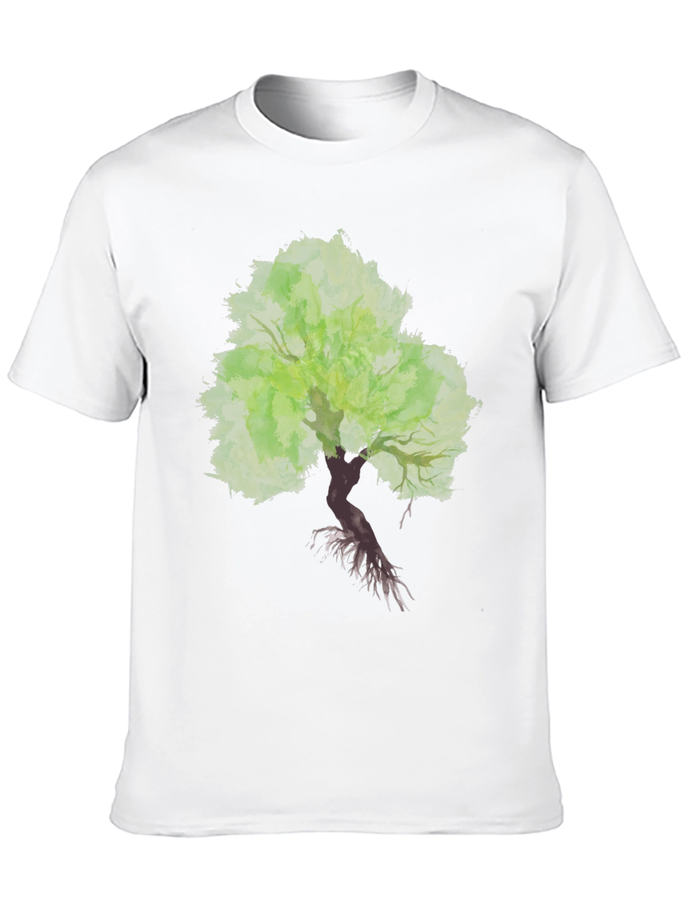 Bonsai Tree Graphic Tee - Black Cotton Blend