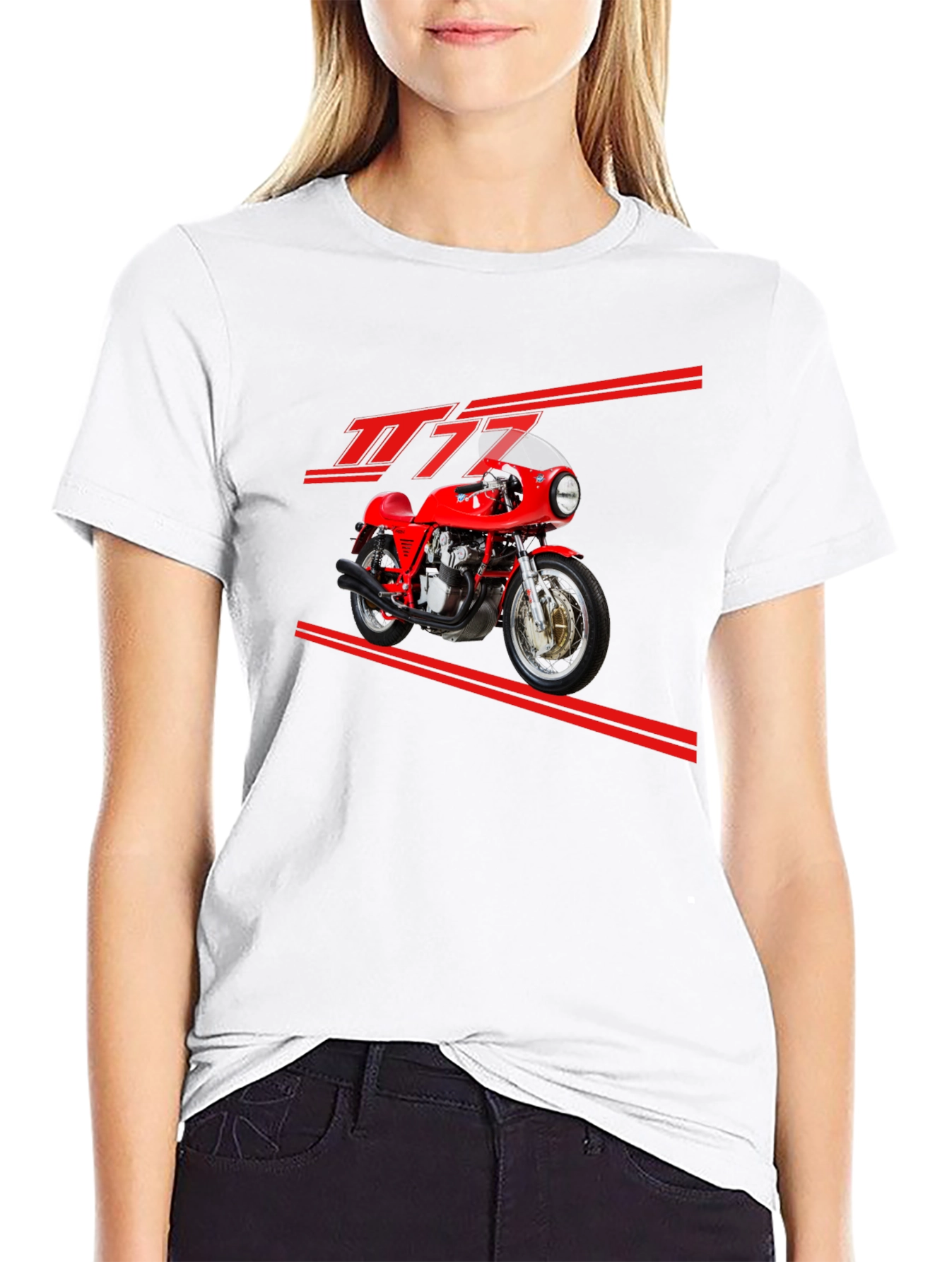 Motorcycle T-Shirt - Sleek Automotive Design