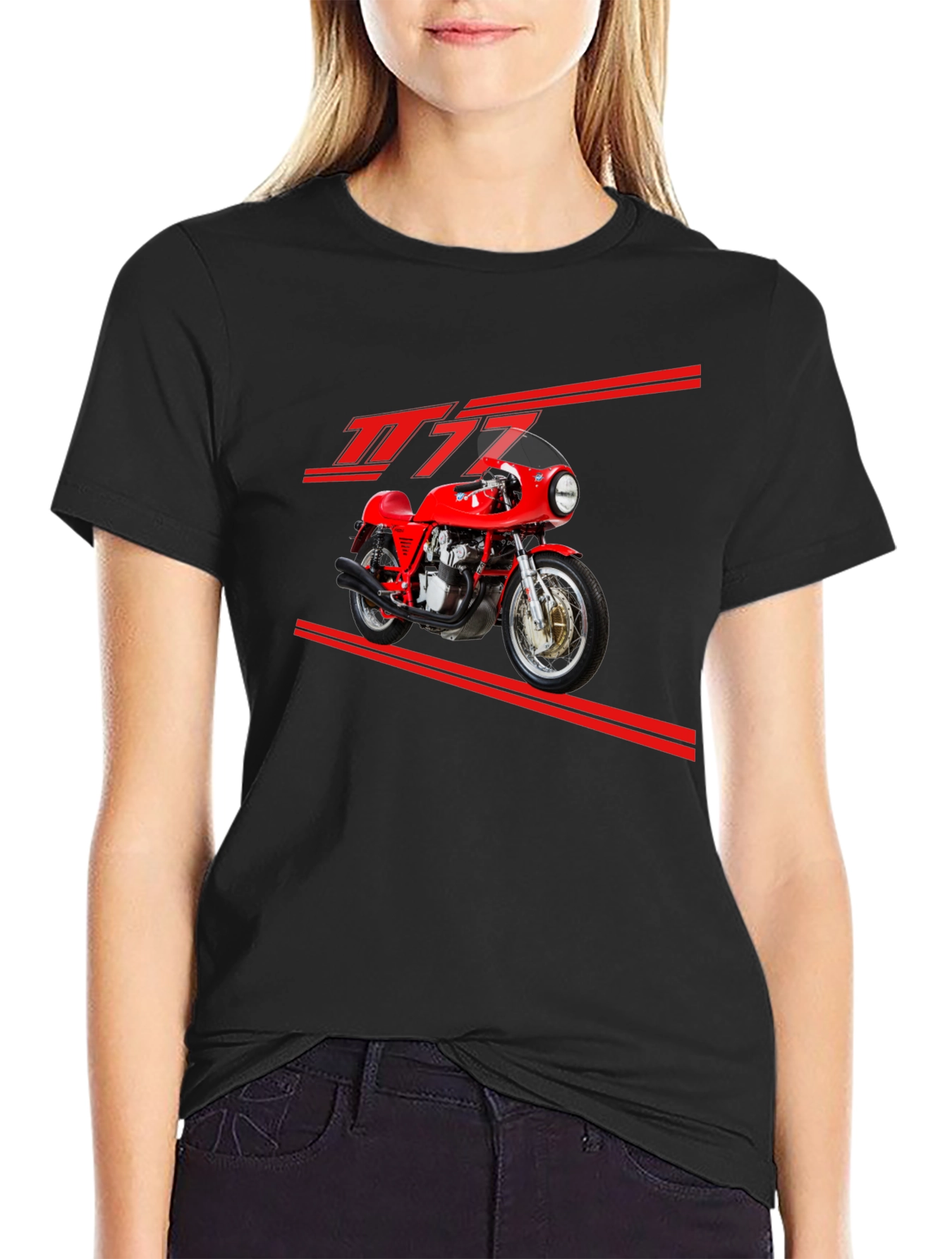 Motorcycle T-Shirt - Sleek Automotive Design