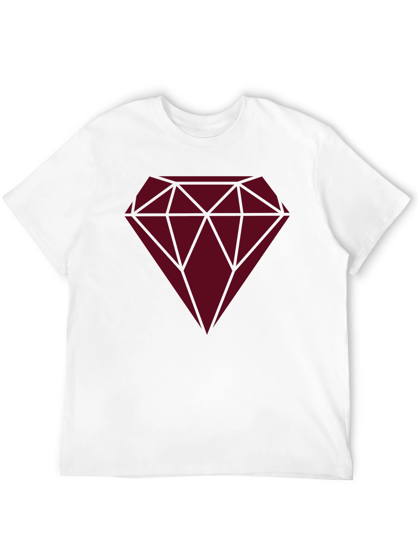 Diamond Graphic Print Black T-Shirt