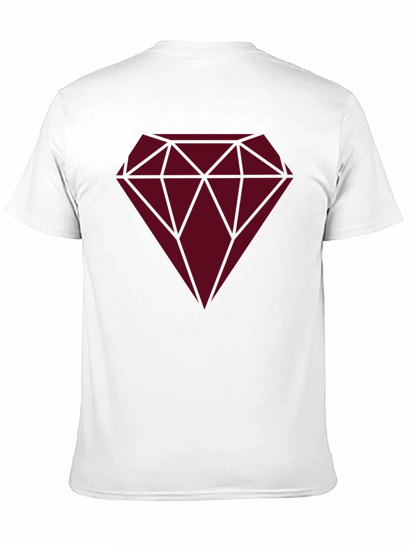 Diamond Graphic Print Black T-Shirt