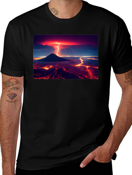 Lava Lightning Black T-Shirt
