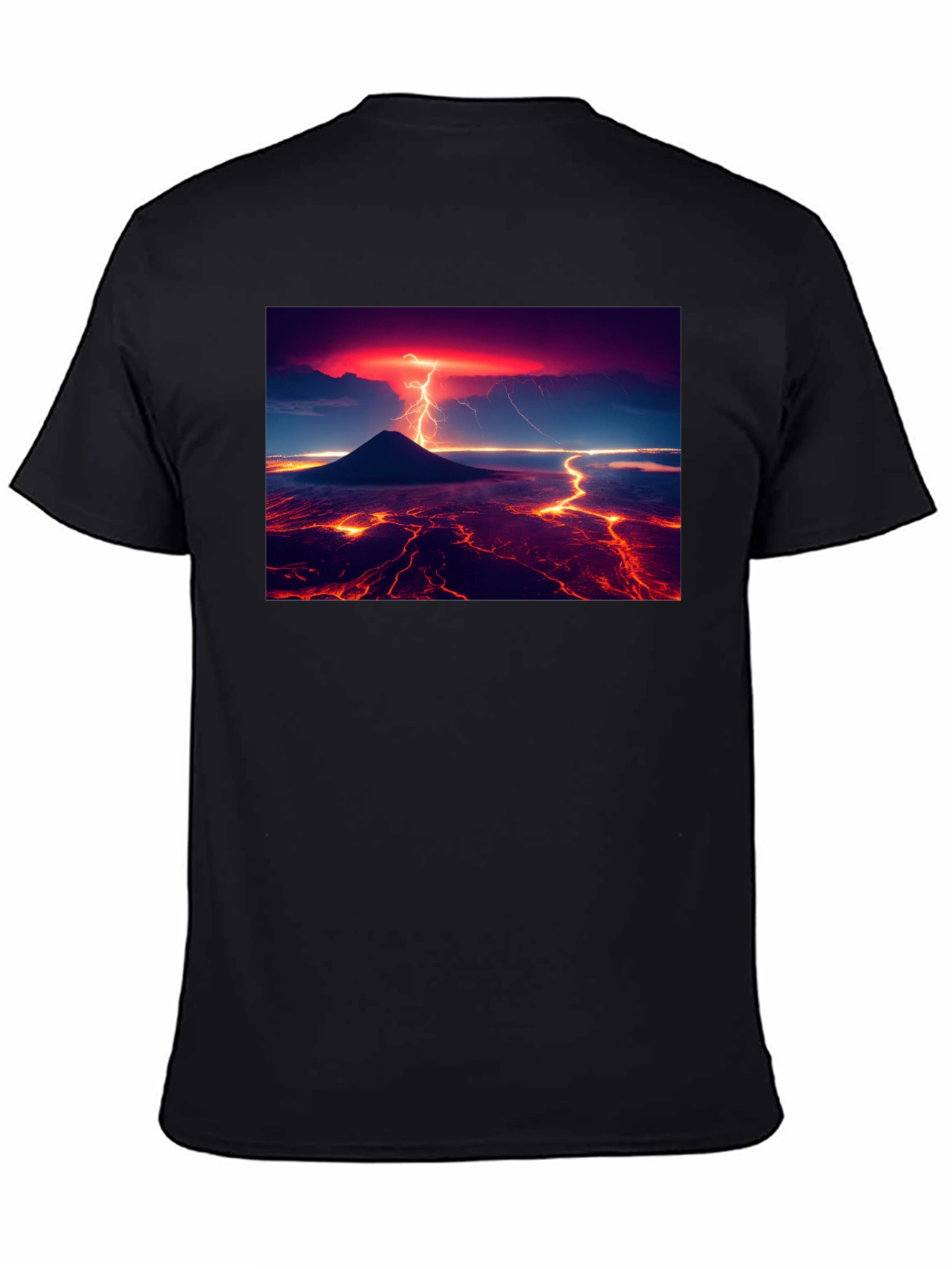Lava Lightning Black T-Shirt
